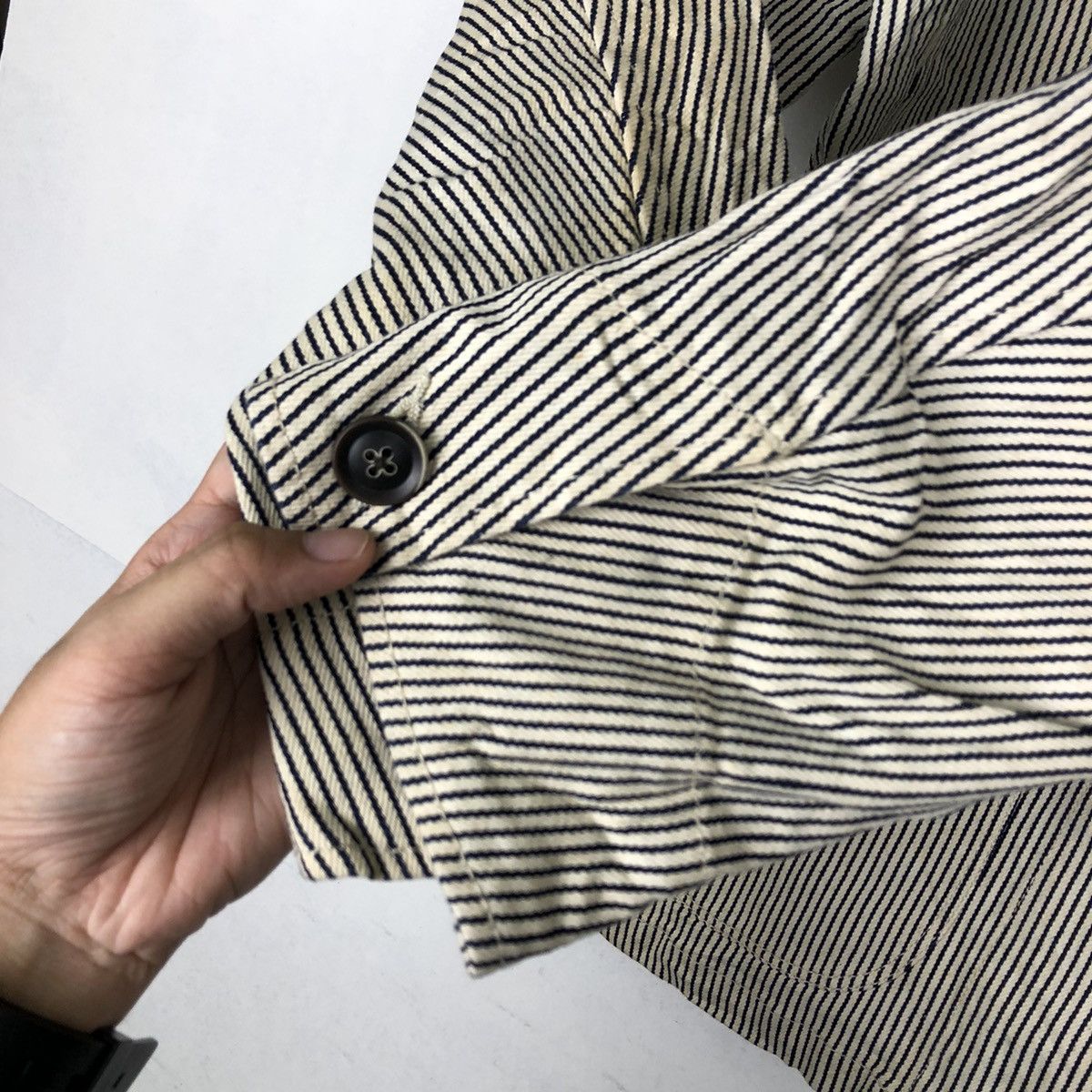 Japanese Brand VINTAGE HIKORY CHORE JACKET BEAMS MFG CO ISSEY MIYAKE DESIGN Size US L / EU 52-54 / 3 - 15 Thumbnail