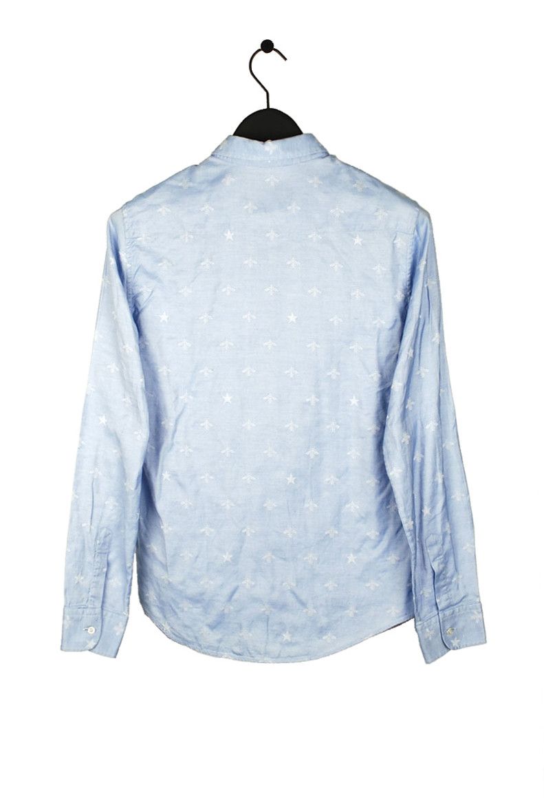 Gucci Gucci Men Embroidery Blue Shirt size 39/15.5 (M) Size US M / EU 48-50 / 2 - 3 Thumbnail