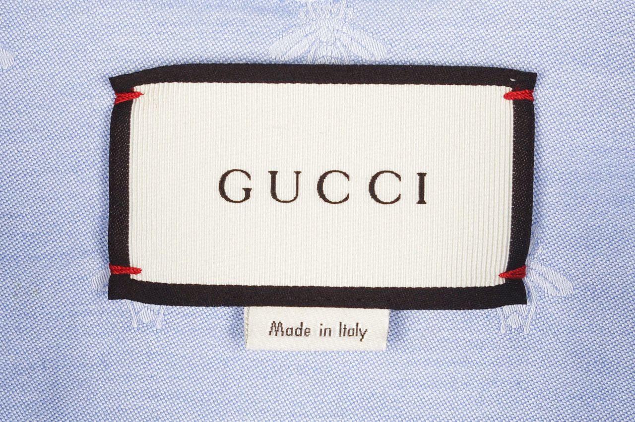 Gucci Gucci Men Embroidery Blue Shirt size 39/15.5 (M) Size US M / EU 48-50 / 2 - 5 Thumbnail