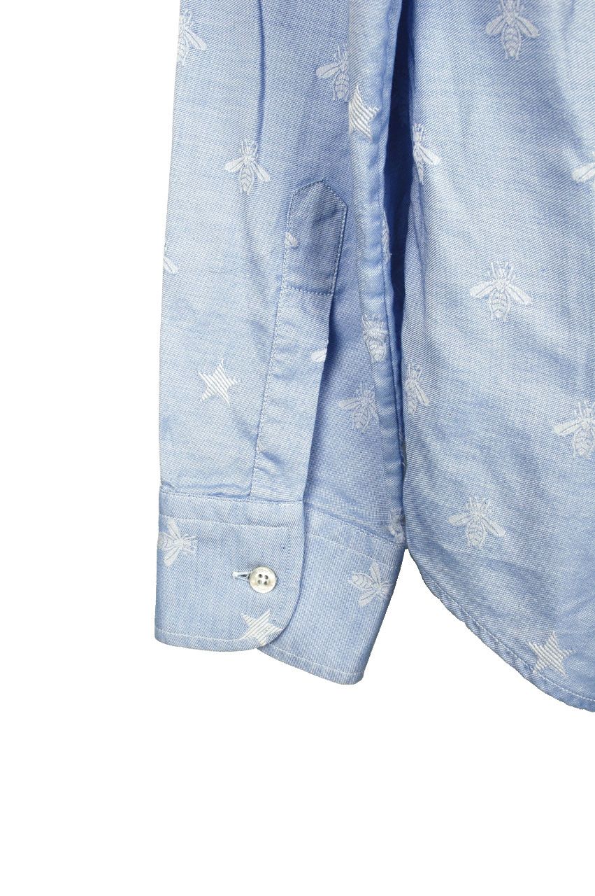 Gucci Gucci Men Embroidery Blue Shirt size 39/15.5 (M) Size US M / EU 48-50 / 2 - 4 Thumbnail