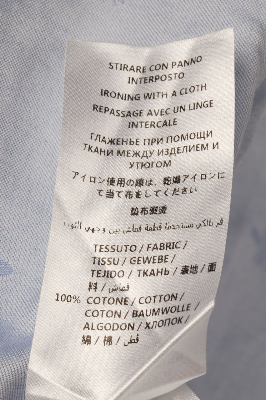 Gucci Gucci Men Embroidery Blue Shirt size 39/15.5 (M) Size US M / EU 48-50 / 2 - 9 Thumbnail