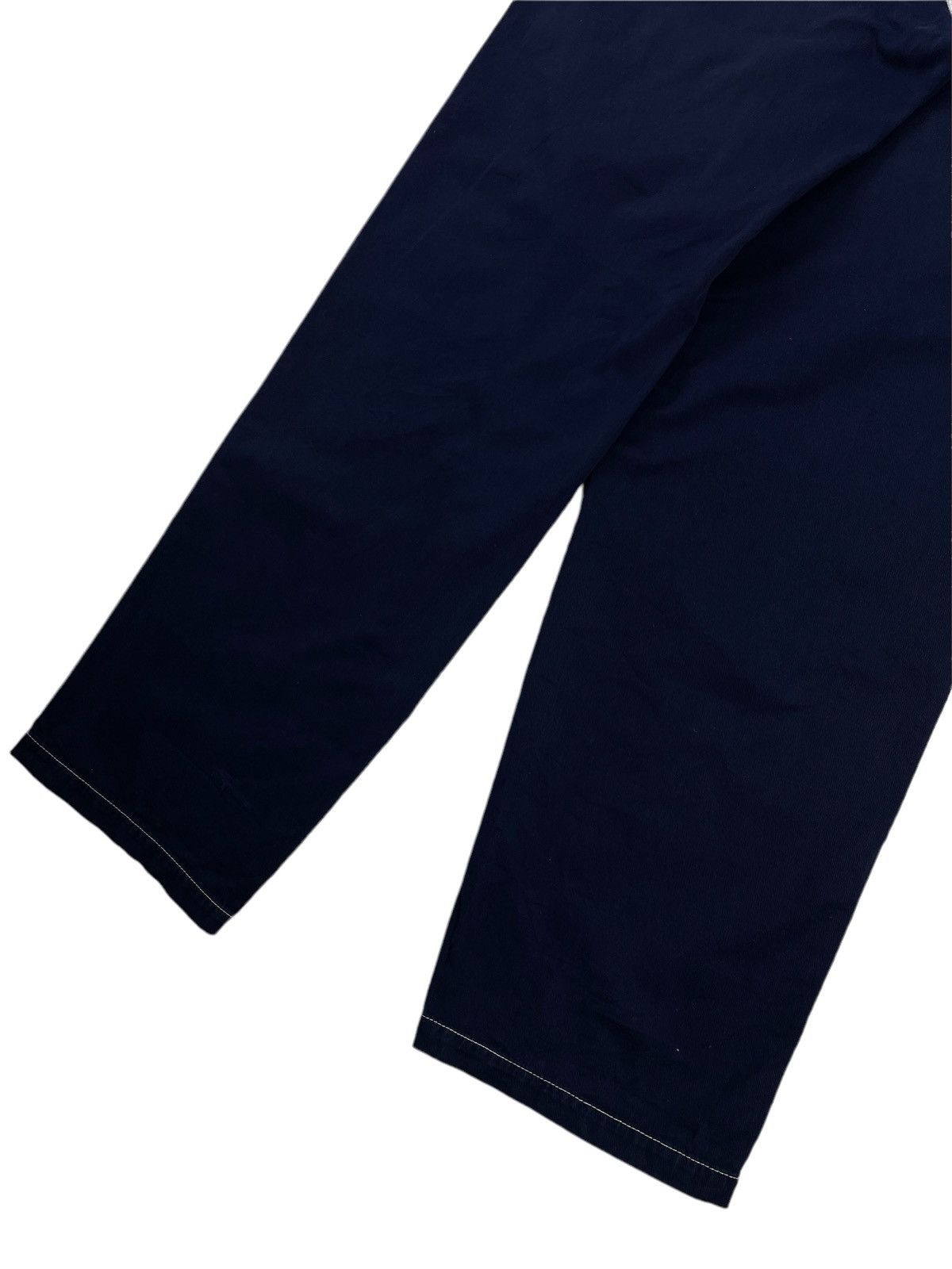 Comme des Garcons Homme × Rei Kawakubo 🔥Classic CDG Homme Baggy Dark Blue Cotton Pants Size US 31 - 9 Thumbnail