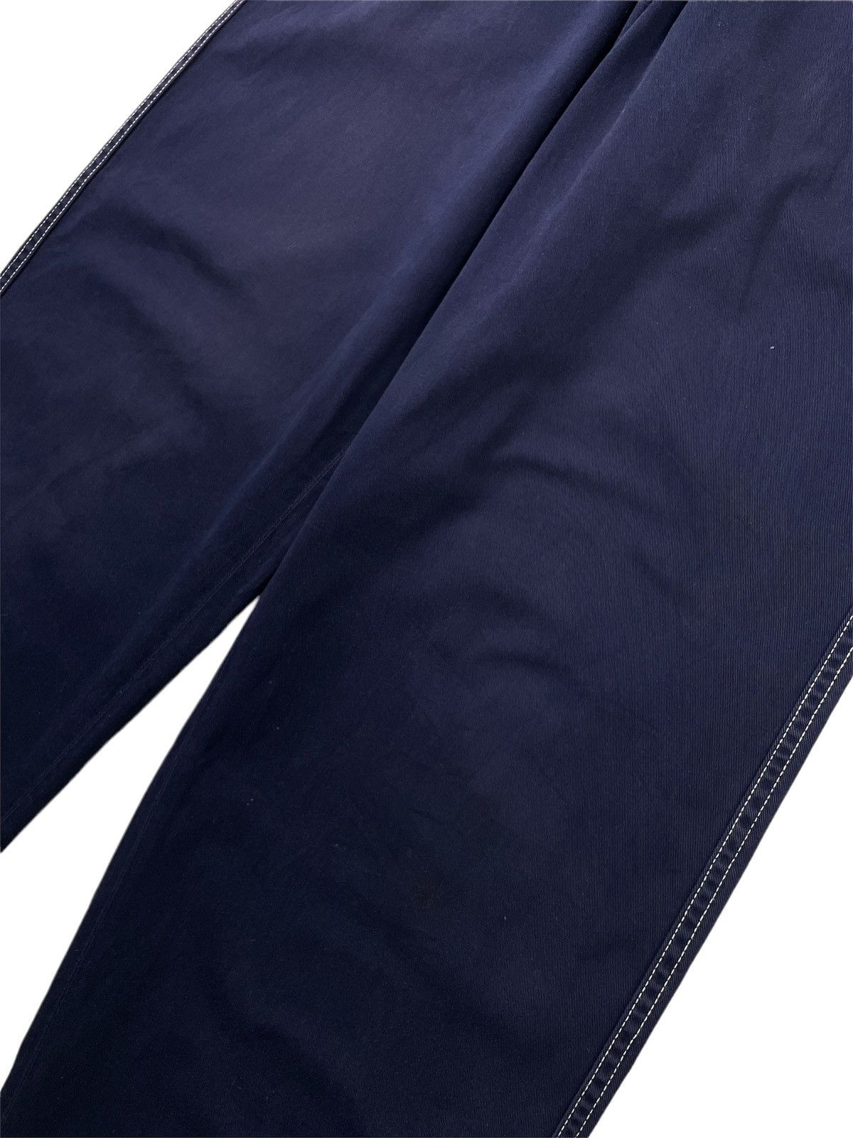 Comme des Garcons Homme × Rei Kawakubo 🔥Classic CDG Homme Baggy Dark Blue Cotton Pants Size US 31 - 5 Thumbnail