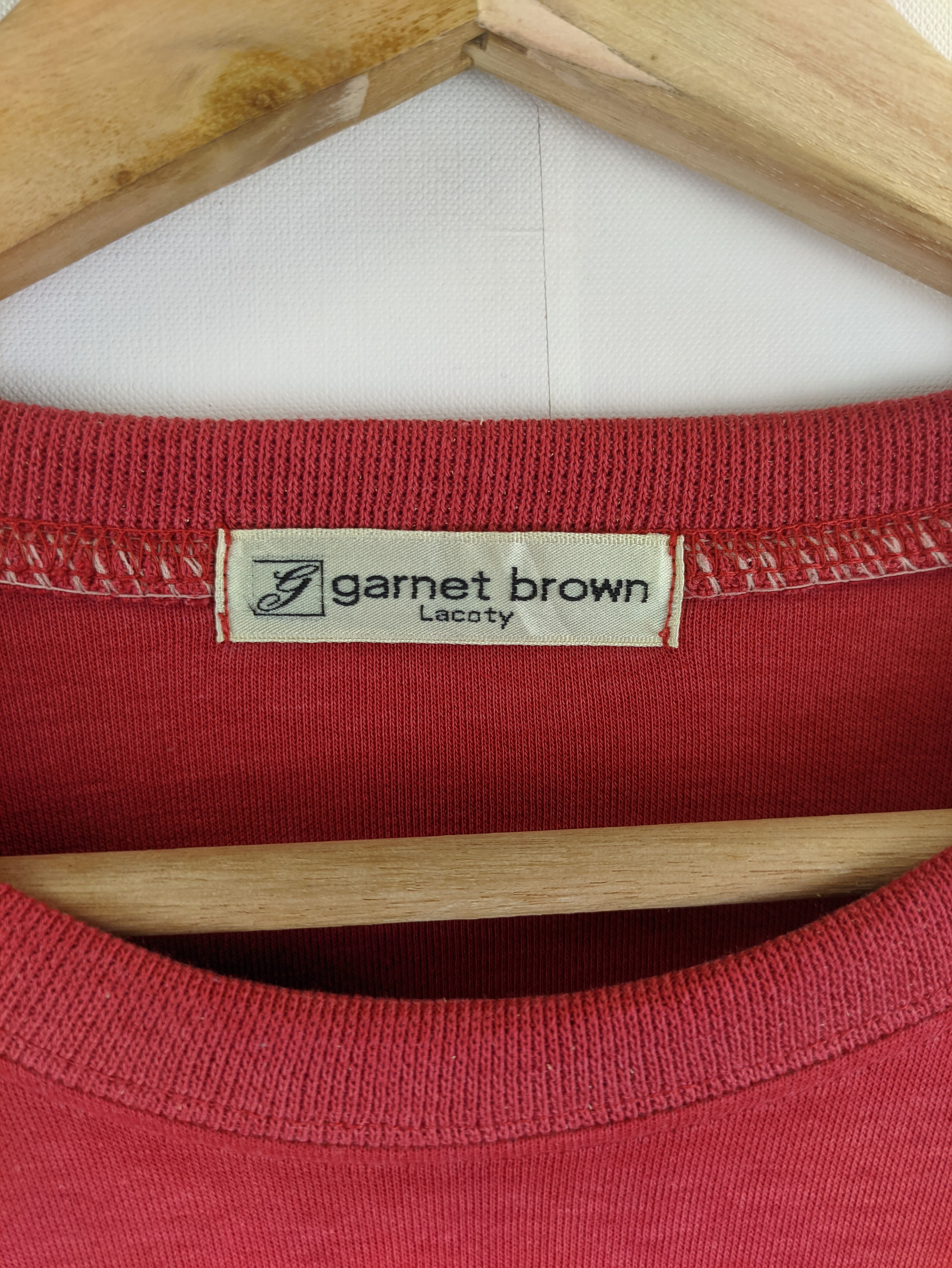 Japanese Brand Steals🔥Vintage Sweatshirt by Garnet Brown Size M / US 6-8 / IT 42-44 - 3 Thumbnail