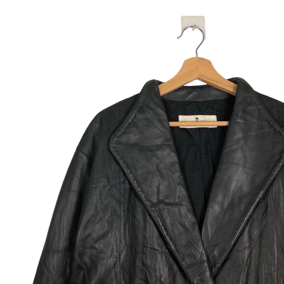 Japanese Brand VINTAGE SOFT LEATHER JACKET HIROKO KOSHINO INSPRE RICK OWENS Size US L / EU 52-54 / 3 - 6 Thumbnail