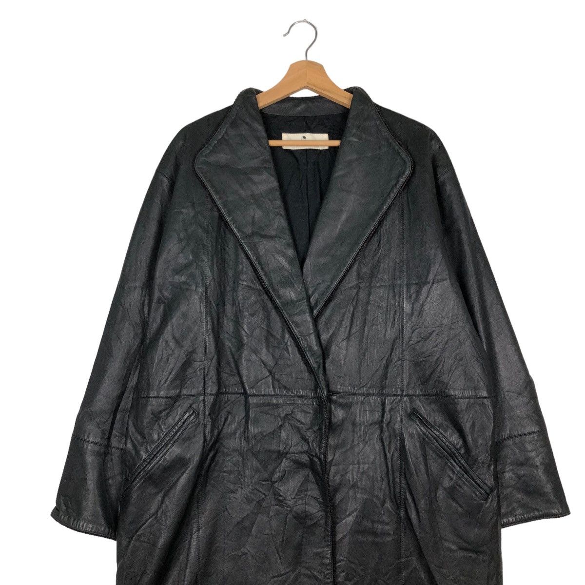 Japanese Brand VINTAGE SOFT LEATHER JACKET HIROKO KOSHINO INSPRE RICK OWENS Size US L / EU 52-54 / 3 - 2 Thumbnail