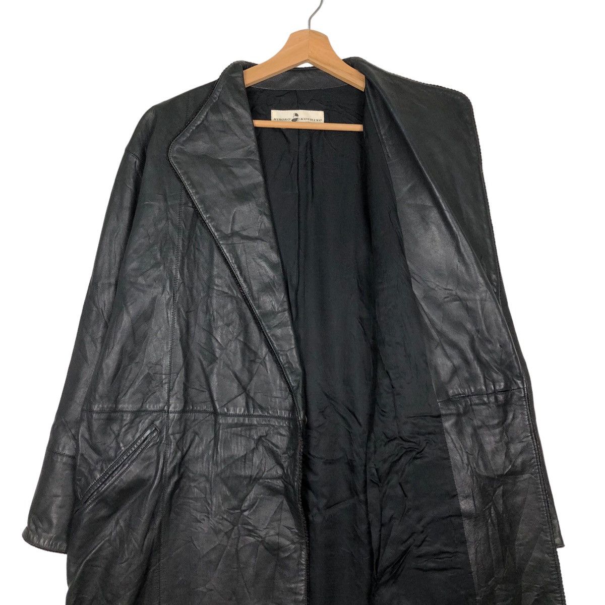 Japanese Brand VINTAGE SOFT LEATHER JACKET HIROKO KOSHINO INSPRE RICK OWENS Size US L / EU 52-54 / 3 - 10 Thumbnail