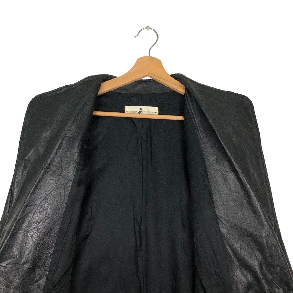 Japanese Brand VINTAGE SOFT LEATHER JACKET HIROKO KOSHINO INSPRE RICK OWENS Size US L / EU 52-54 / 3 - 11 Thumbnail
