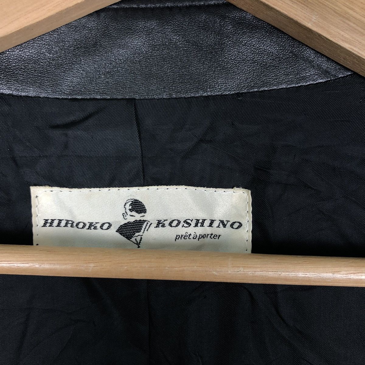 Japanese Brand VINTAGE SOFT LEATHER JACKET HIROKO KOSHINO INSPRE RICK OWENS Size US L / EU 52-54 / 3 - 12 Thumbnail