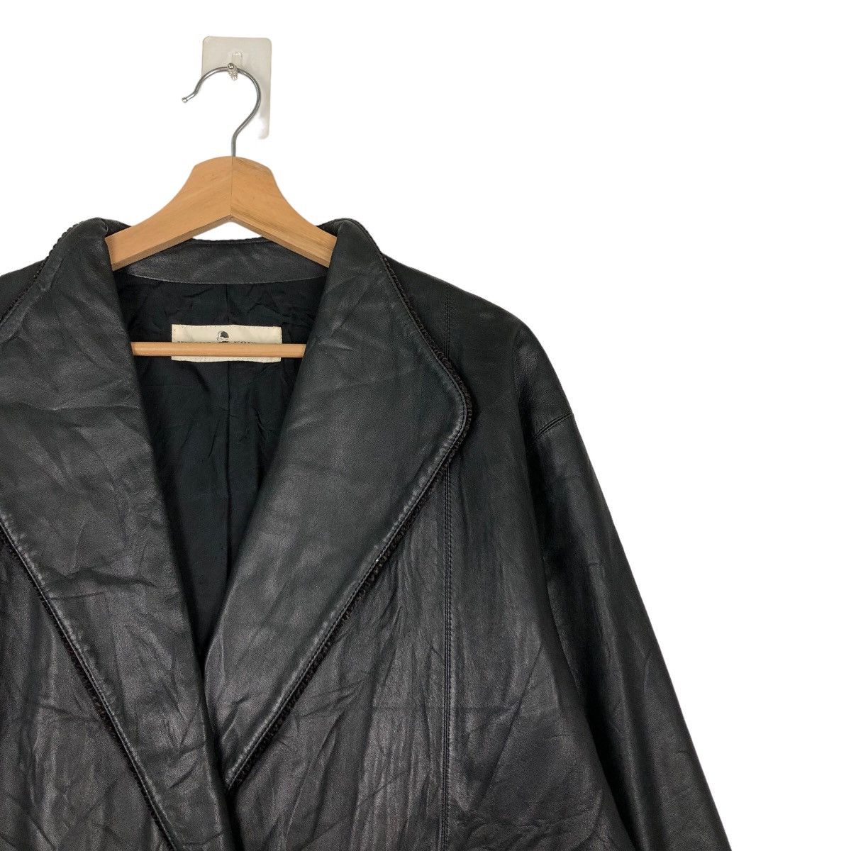 Japanese Brand VINTAGE SOFT LEATHER JACKET HIROKO KOSHINO INSPRE RICK OWENS Size US L / EU 52-54 / 3 - 5 Thumbnail