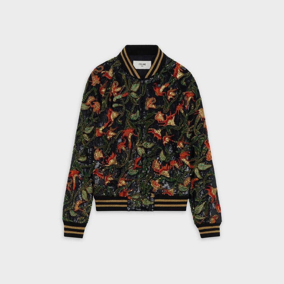 Celine × Hedi Slimane Teddy Jacket With Angels Trumpets Sequins Embroidery Size US M / EU 48-50 / 2 - 2 Thumbnail