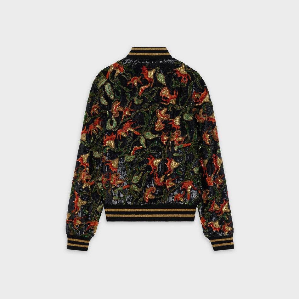 Celine × Hedi Slimane Teddy Jacket With Angels Trumpets Sequins Embroidery Size US M / EU 48-50 / 2 - 3 Thumbnail