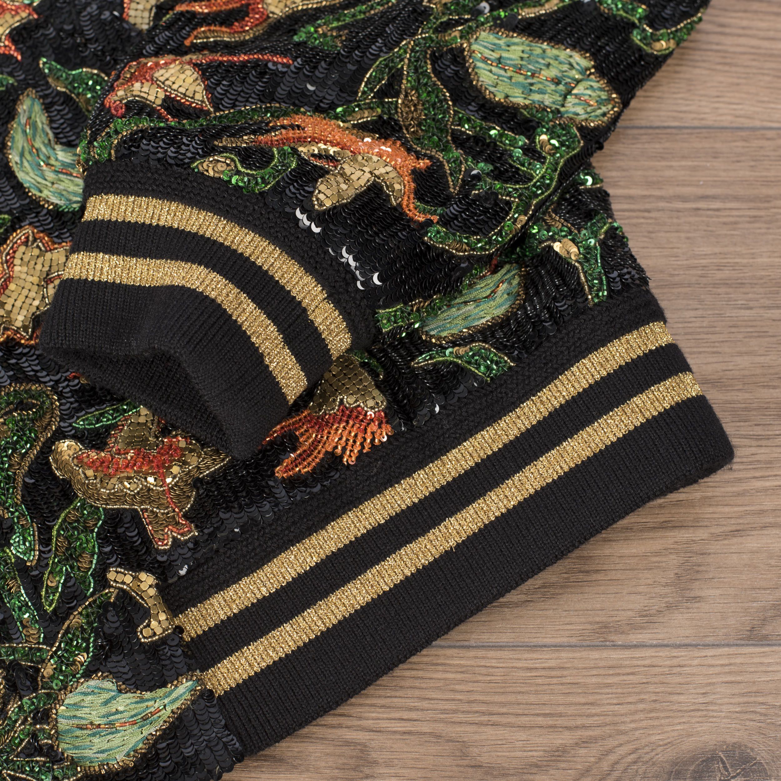 Celine × Hedi Slimane Teddy Jacket With Angels Trumpets Sequins Embroidery Size US M / EU 48-50 / 2 - 15 Thumbnail