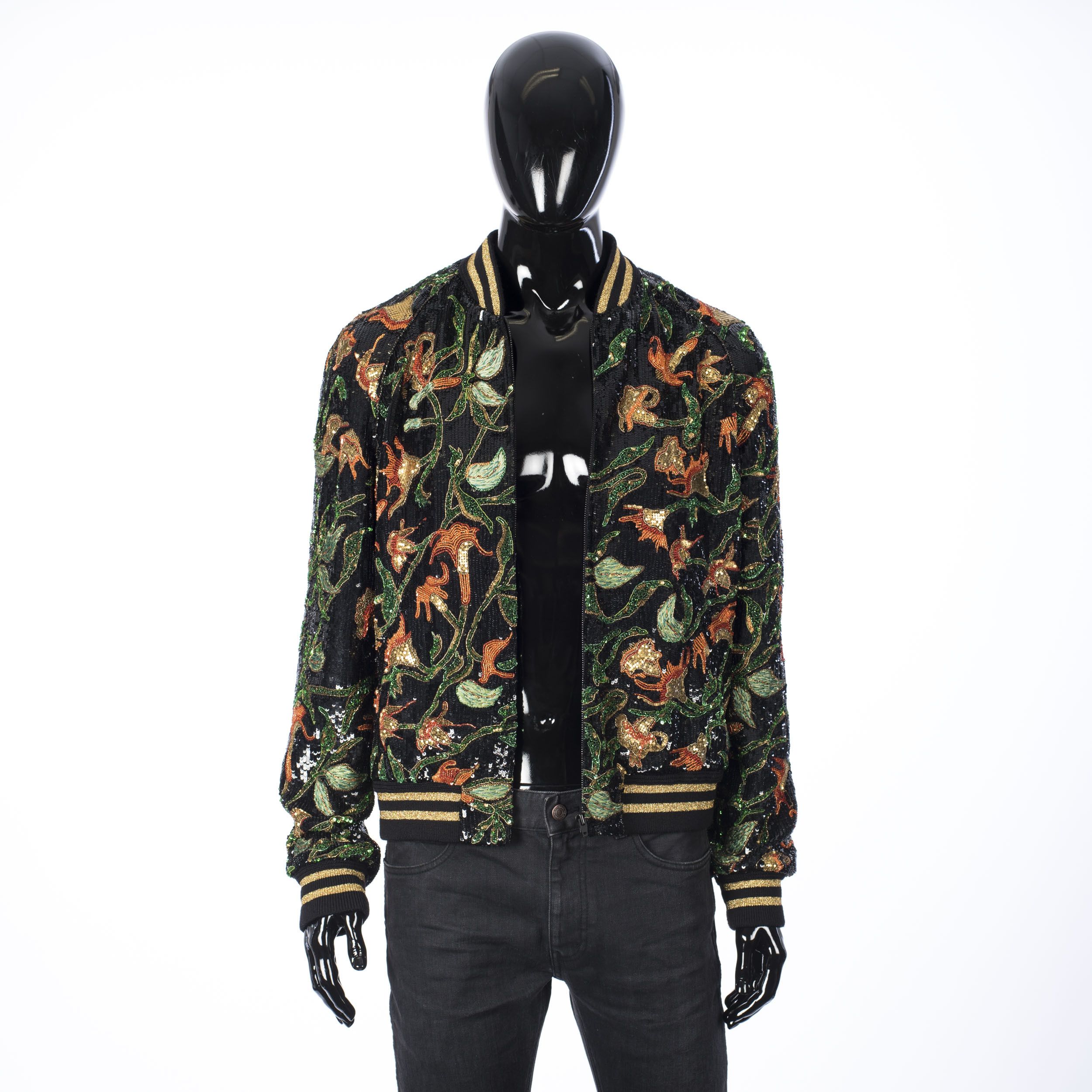 Celine × Hedi Slimane Teddy Jacket With Angels Trumpets Sequins Embroidery Size US M / EU 48-50 / 2 - 5 Thumbnail