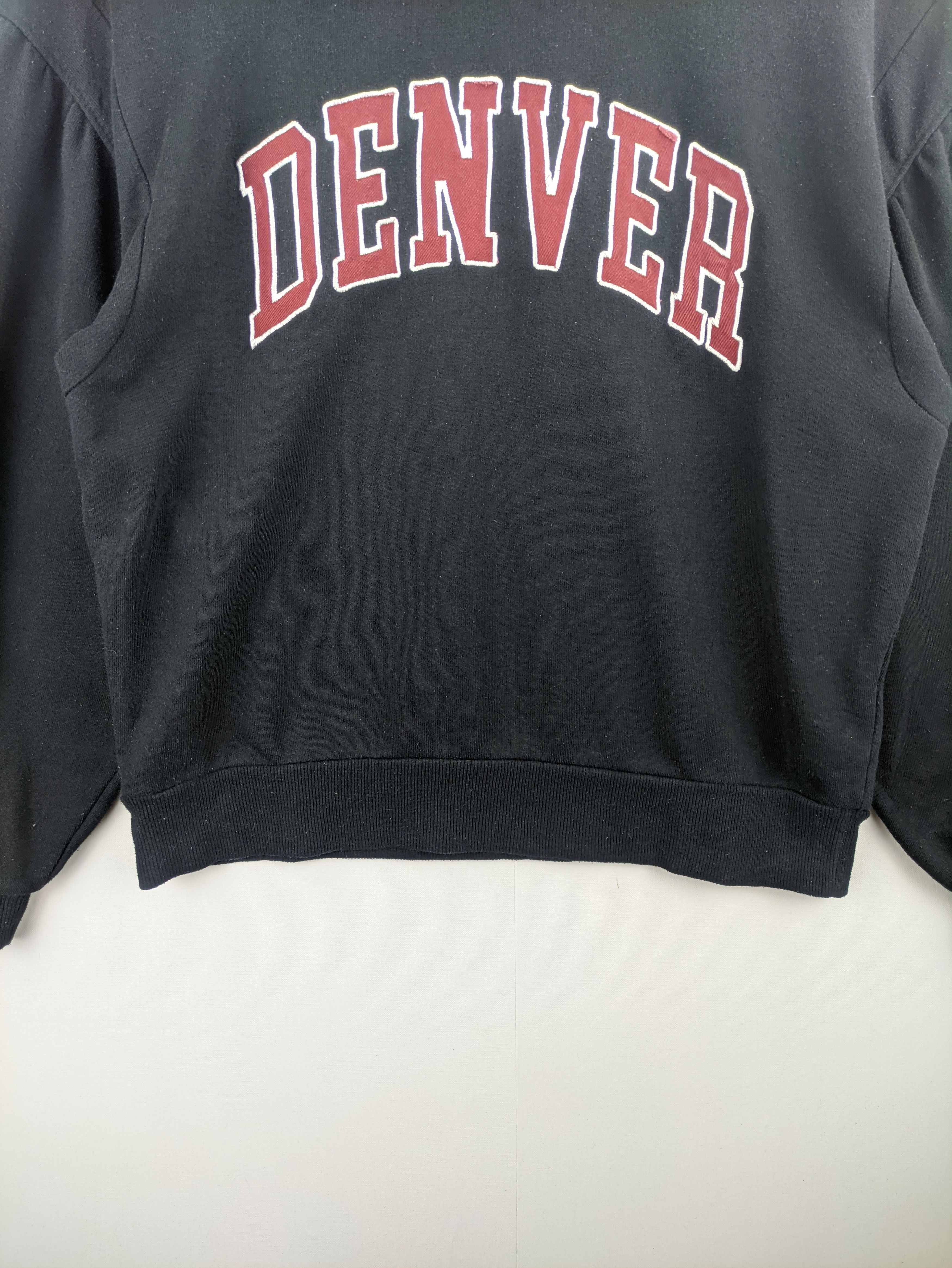 Japanese Brand Steals🔥Cropped Sweatshirt Denver Spell Out Size M / US 6-8 / IT 42-44 - 6 Thumbnail
