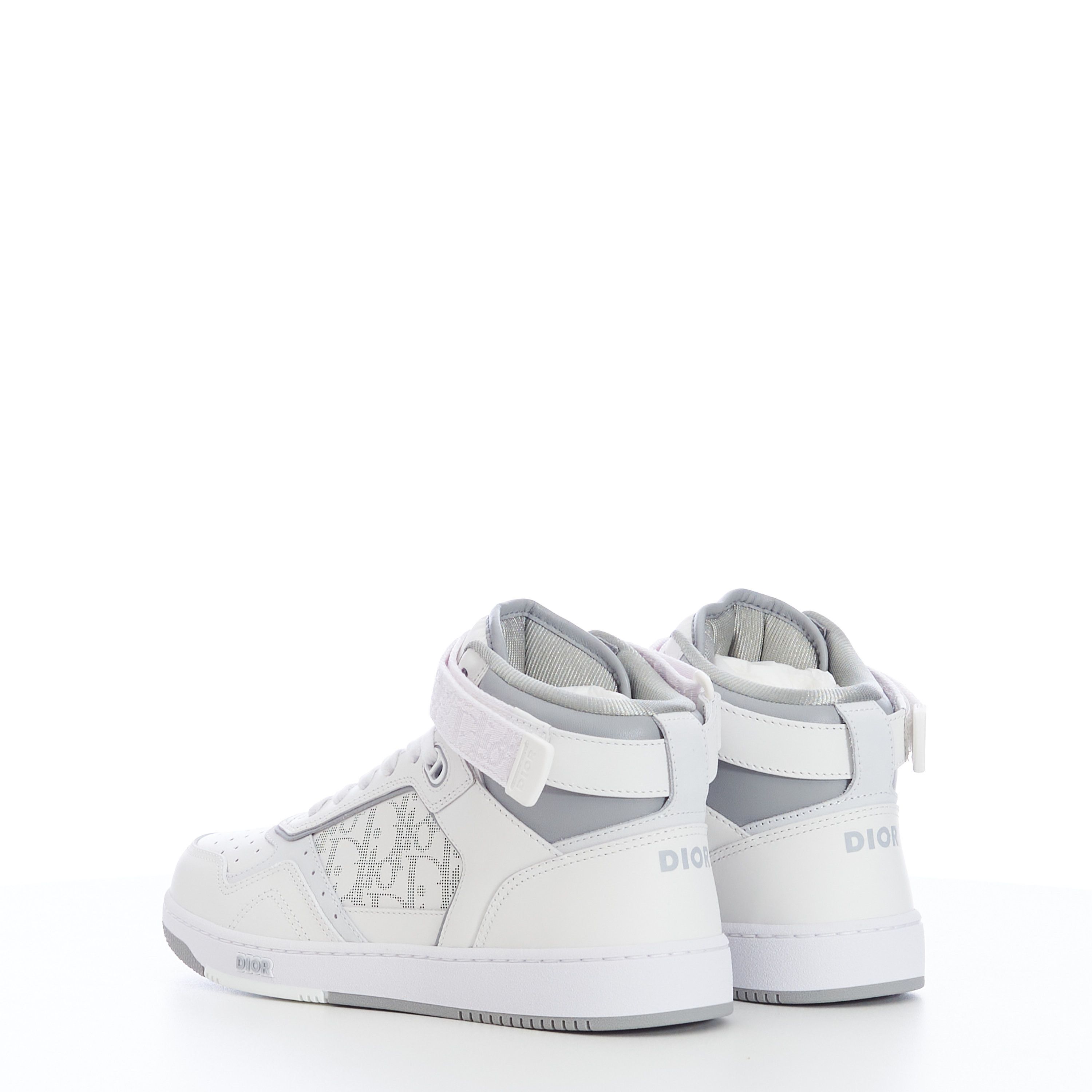 Dior B27 SNEAKER White Gray Calfskin Dior Oblique Galaxy Leather Size US 6 / EU 39 - 6 Thumbnail