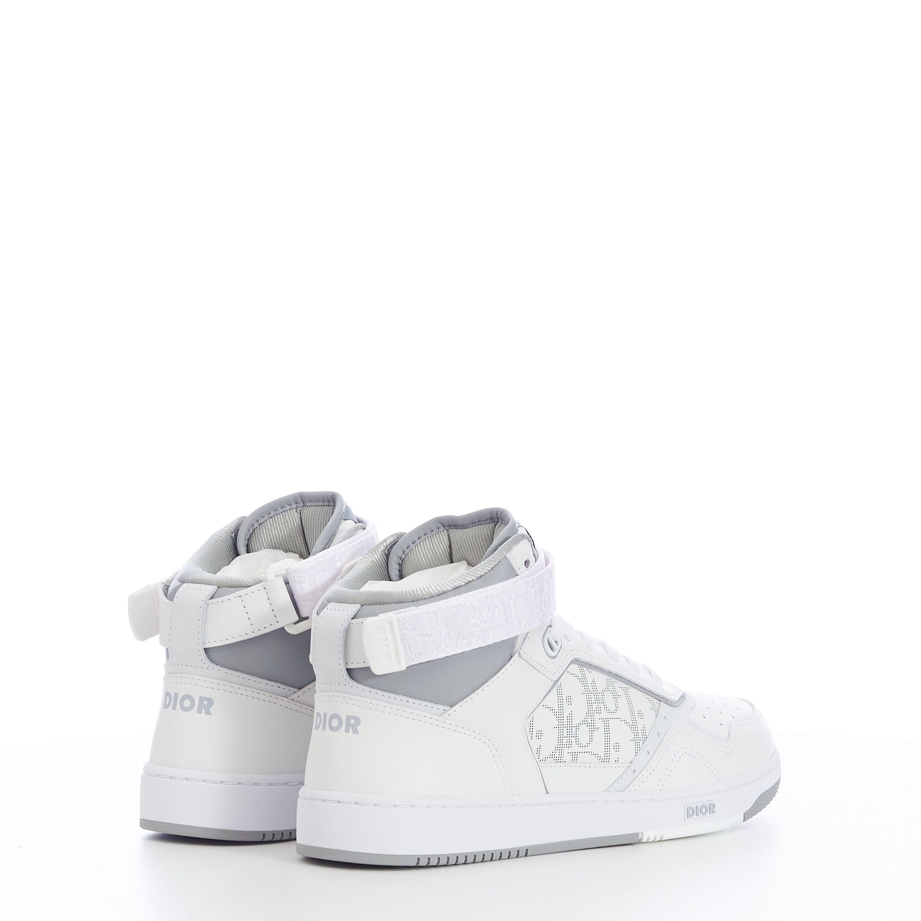 Dior B27 SNEAKER White Gray Calfskin Dior Oblique Galaxy Leather Size US 6 / EU 39 - 8 Thumbnail