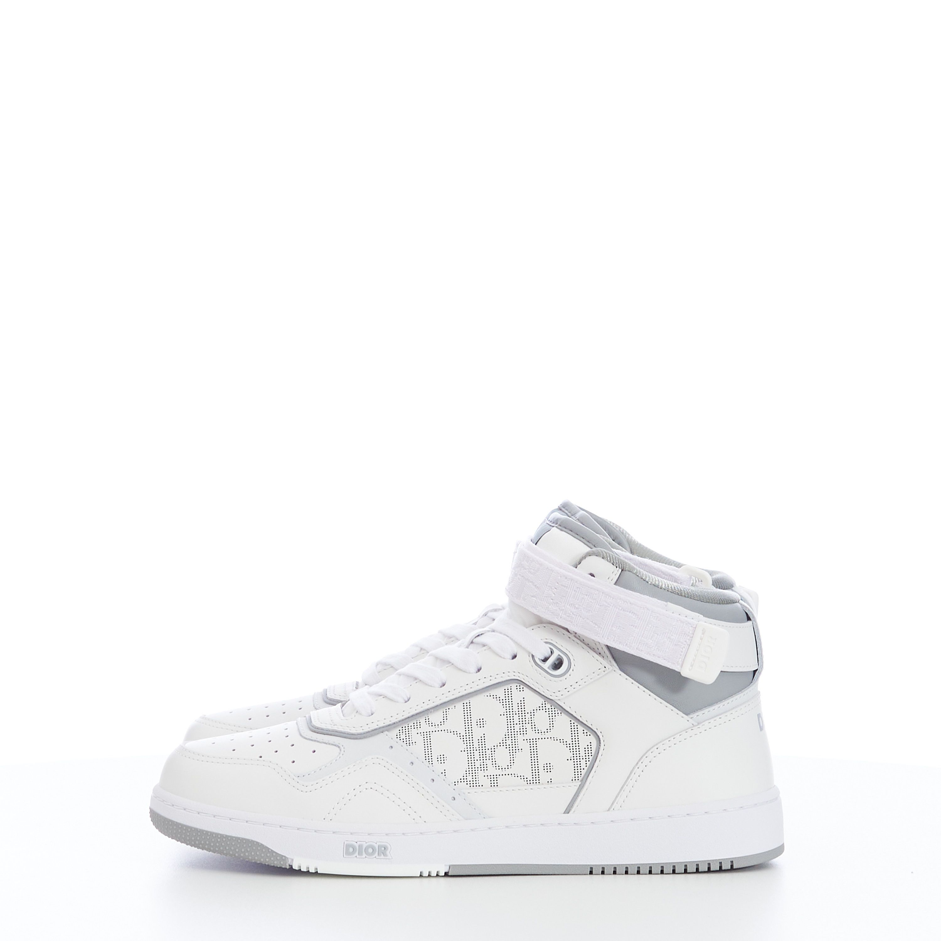 Dior B27 SNEAKER White Gray Calfskin Dior Oblique Galaxy Leather Size US 6 / EU 39 - 5 Thumbnail