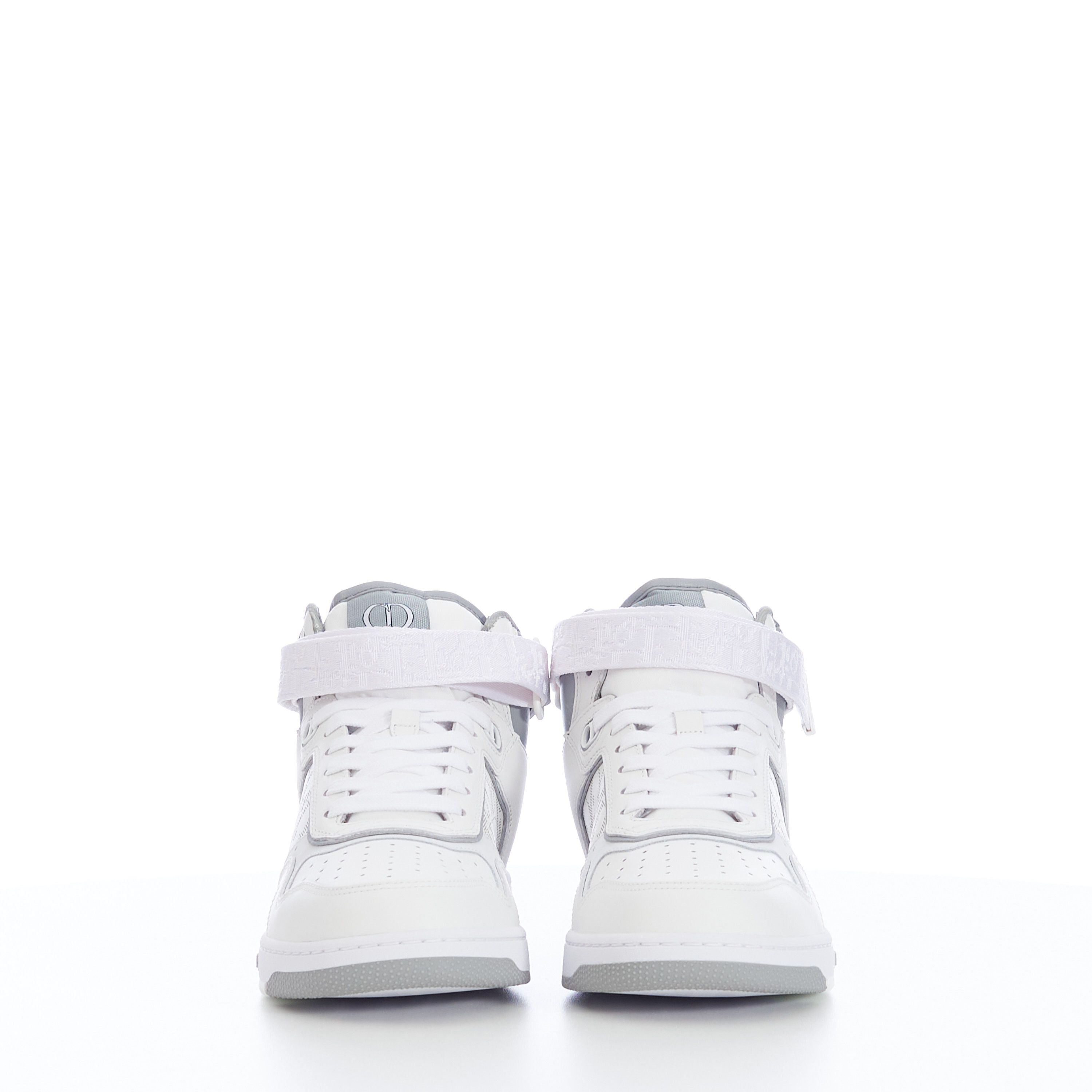 Dior B27 SNEAKER White Gray Calfskin Dior Oblique Galaxy Leather Size US 6 / EU 39 - 3 Thumbnail
