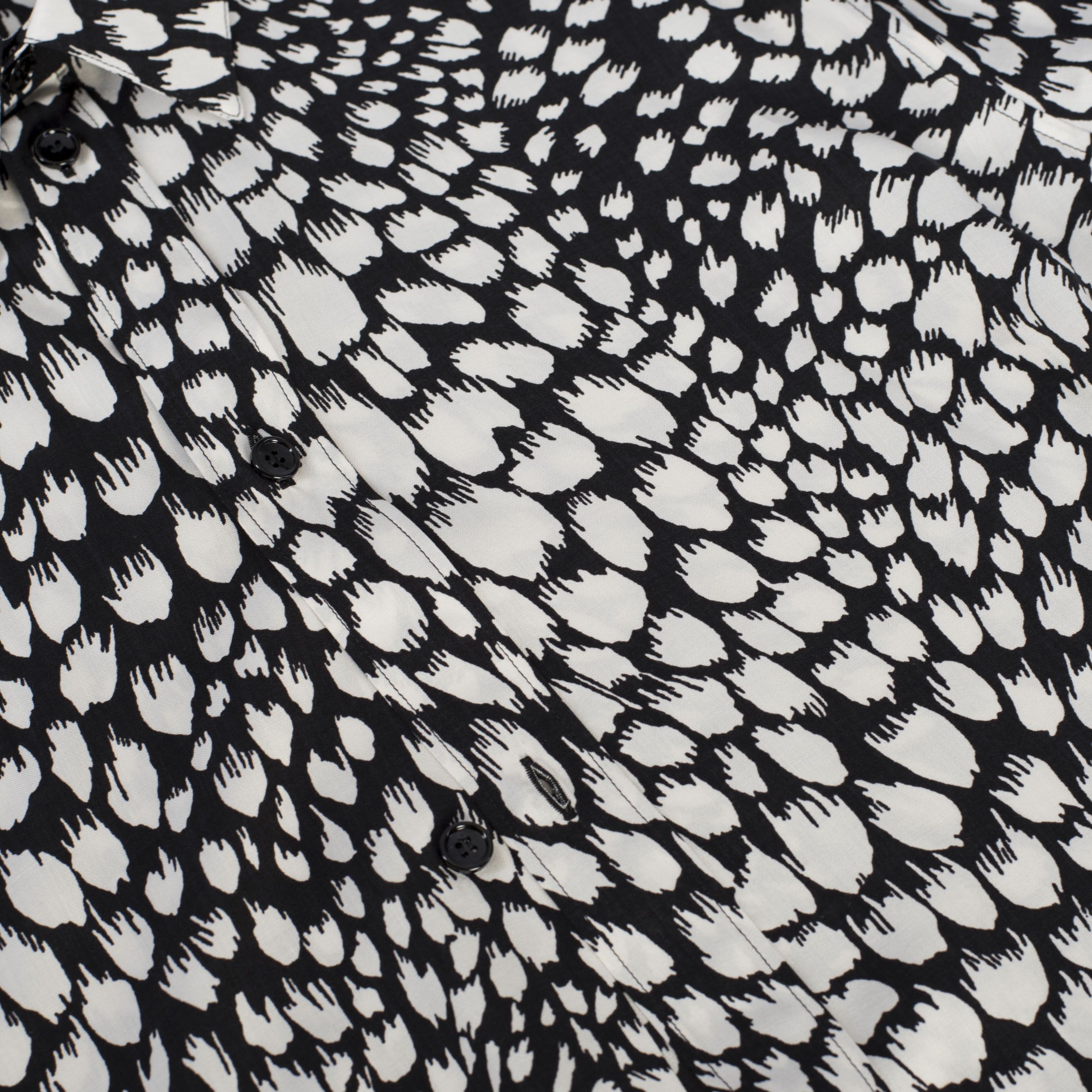 Celine × Hedi Slimane Classic Shirt In Animal Print Viscose Size US S / EU 44-46 / 1 - 9 Thumbnail
