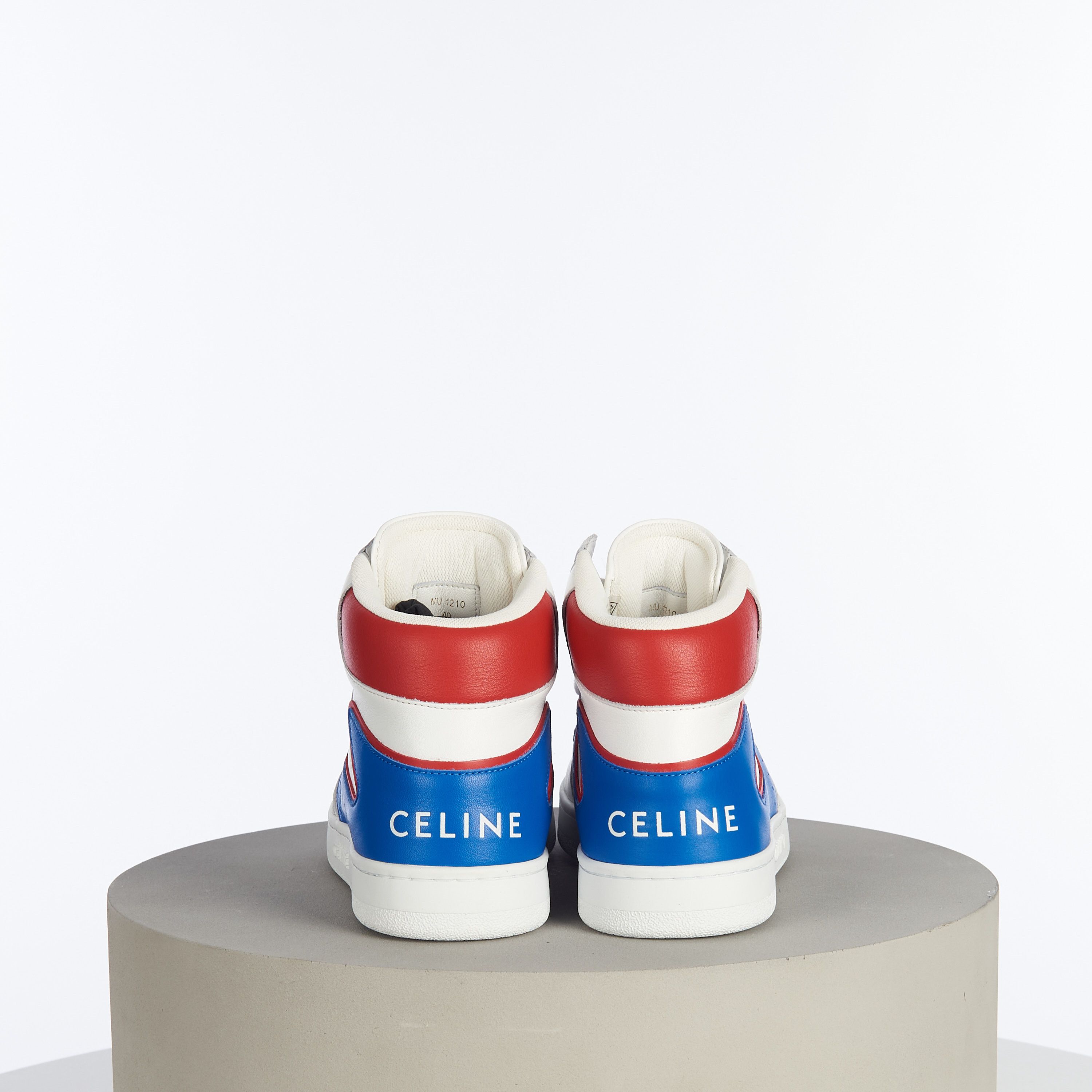 Celine × Hedi Slimane "Z" Trainer CT-01 In Optic White/Red/Blue Calfskin Size US 9 / EU 42 - 7 Thumbnail