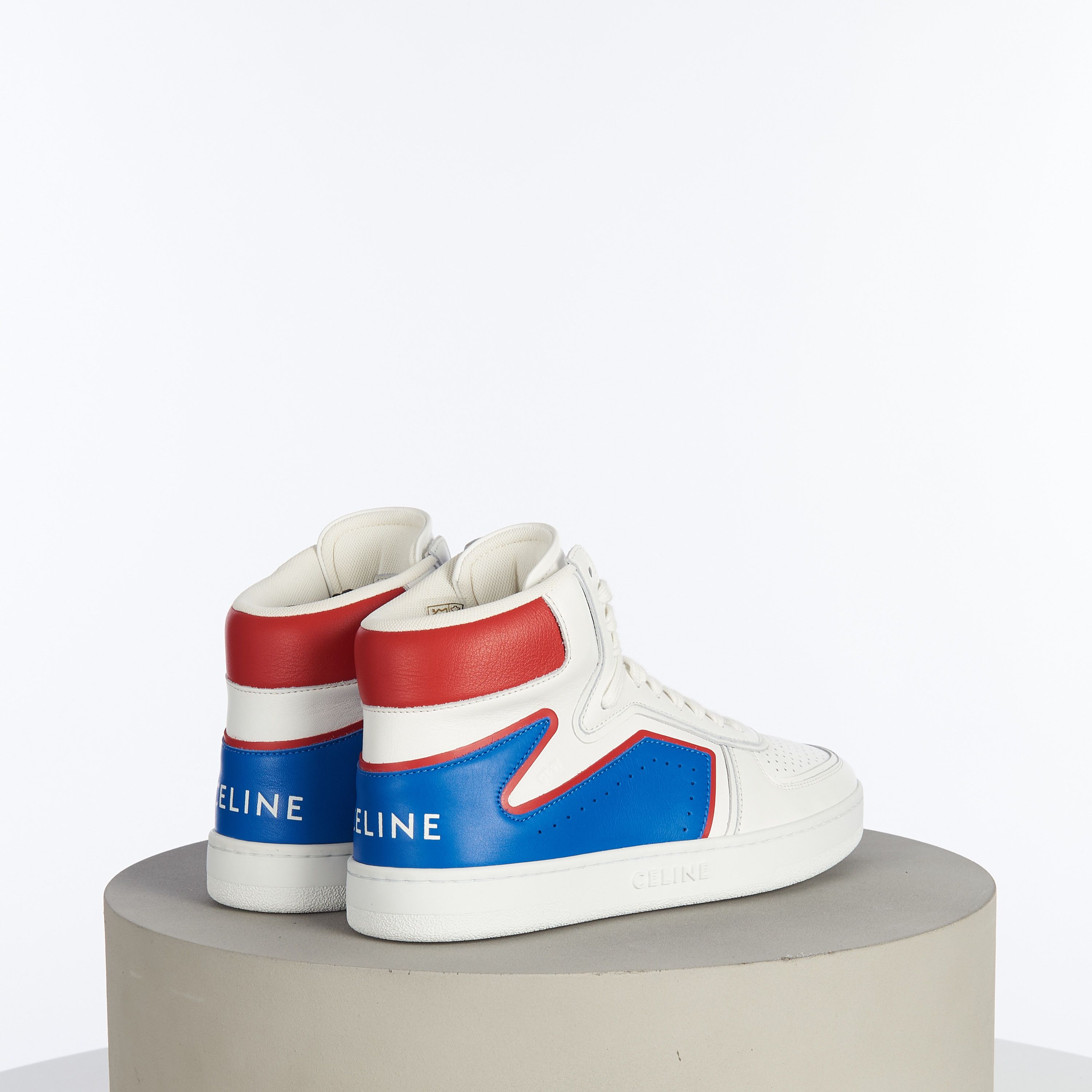 Celine × Hedi Slimane "Z" Trainer CT-01 In Optic White/Red/Blue Calfskin Size US 9 / EU 42 - 8 Thumbnail