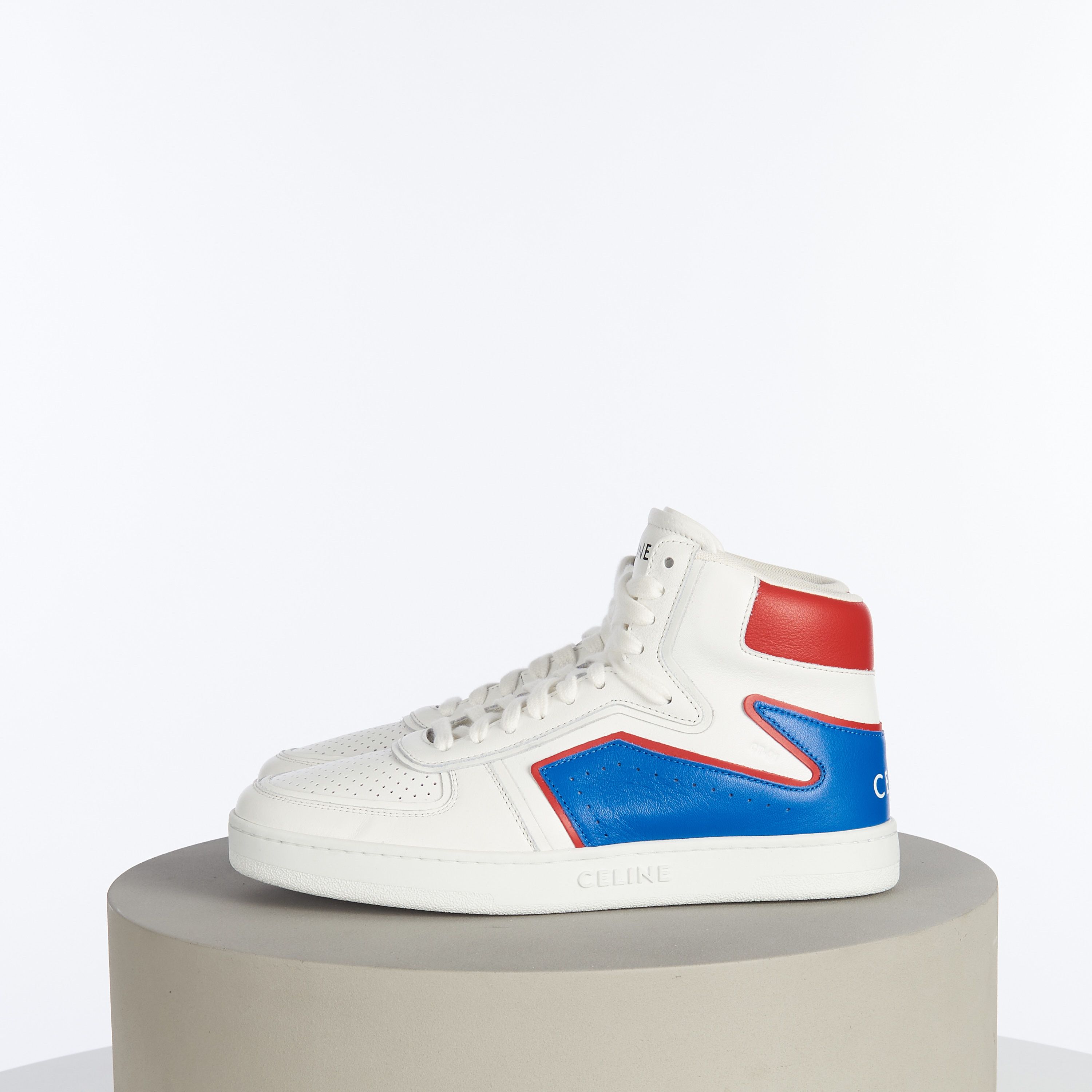 Celine × Hedi Slimane "Z" Trainer CT-01 In Optic White/Red/Blue Calfskin Size US 9 / EU 42 - 5 Thumbnail