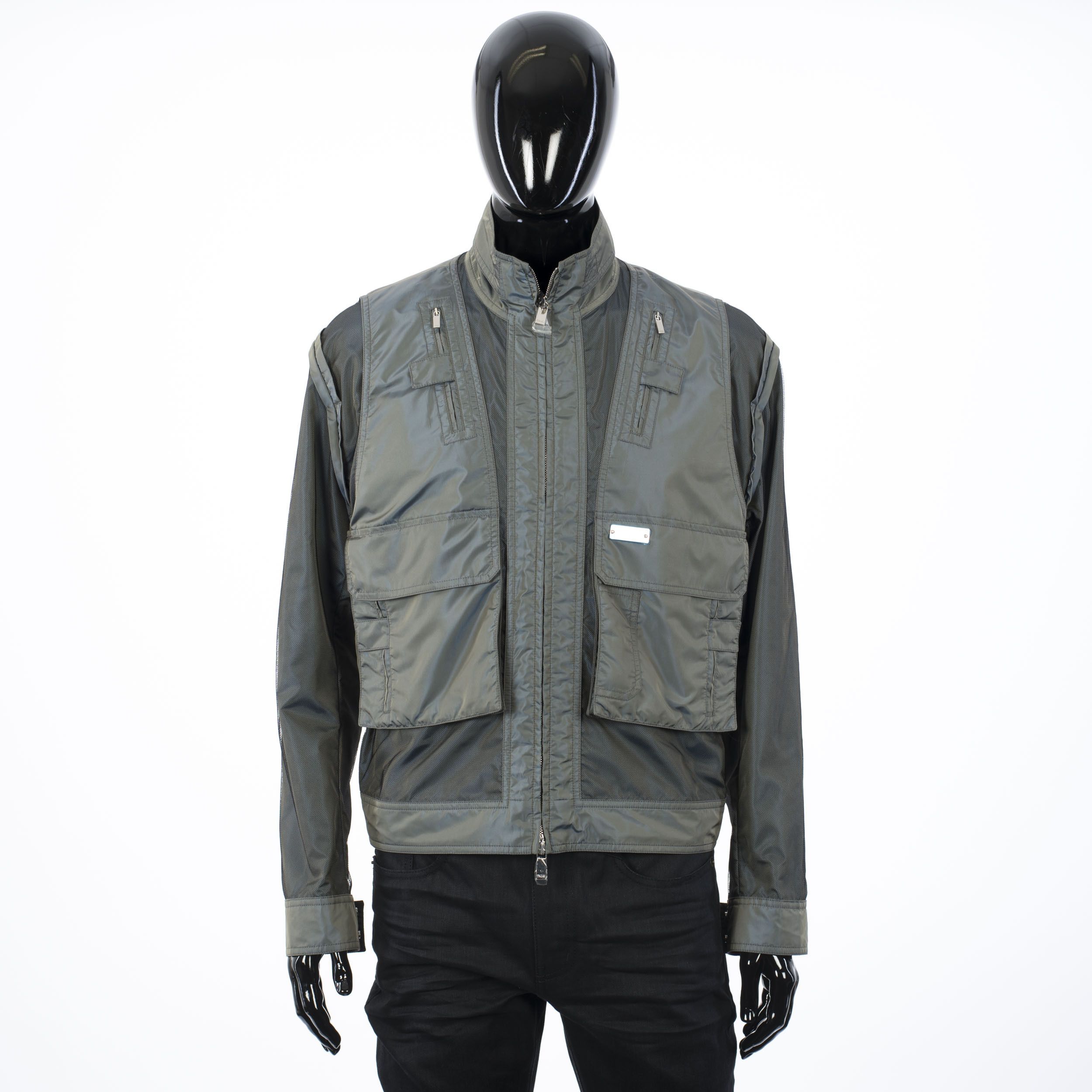 Dior × Kim Jones 3800$ Technical Canvas Jacket With Metal Dior Plate Size US M / EU 48-50 / 2 - 1 Thumbnail