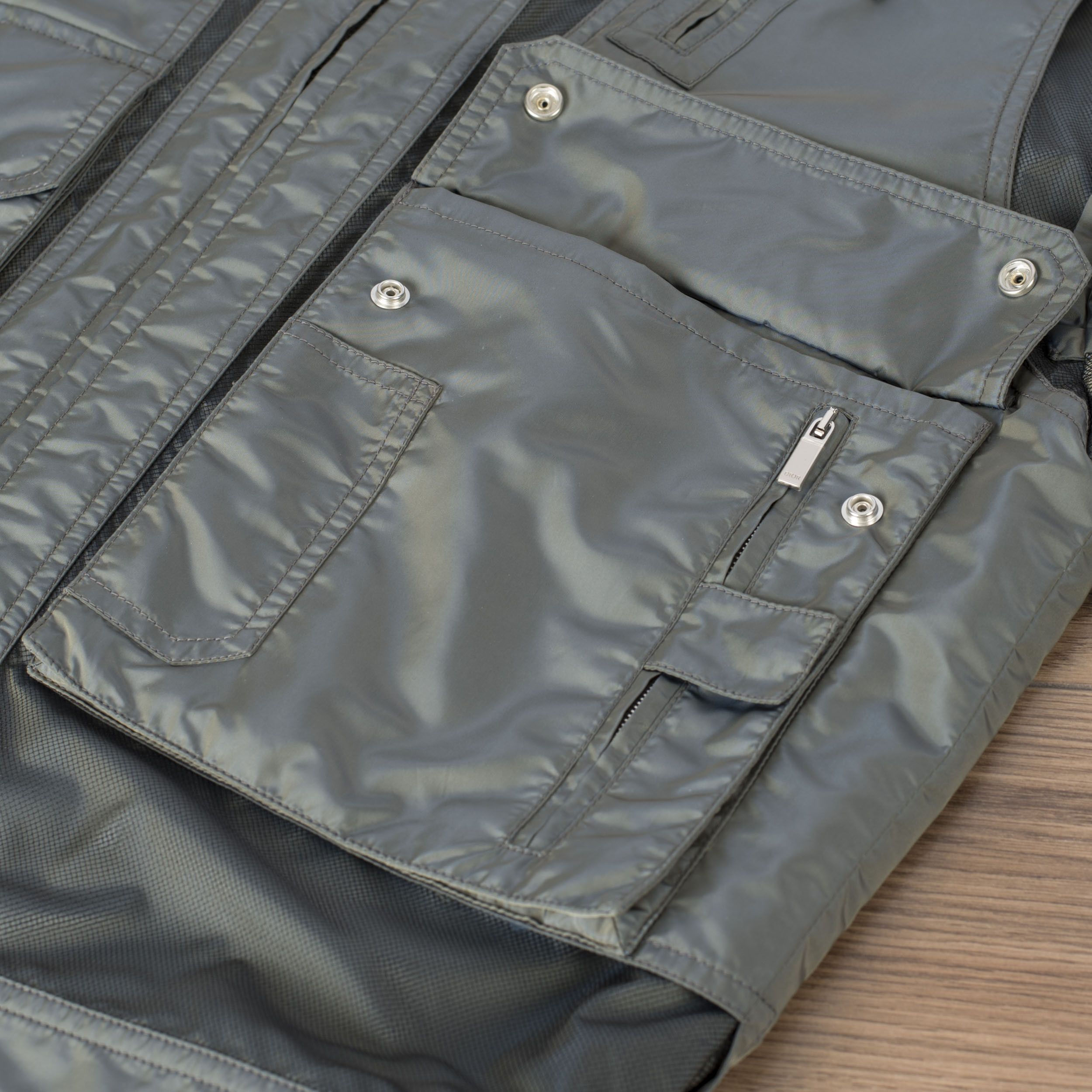 Dior × Kim Jones 3800$ Technical Canvas Jacket With Metal Dior Plate Size US M / EU 48-50 / 2 - 14 Thumbnail