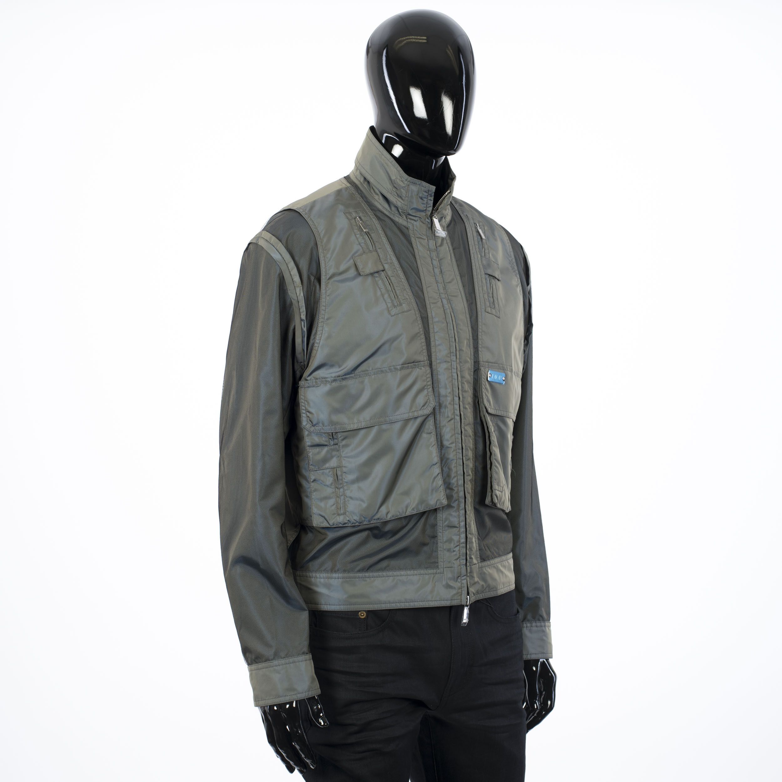 Dior × Kim Jones 3800$ Technical Canvas Jacket With Metal Dior Plate Size US M / EU 48-50 / 2 - 8 Thumbnail