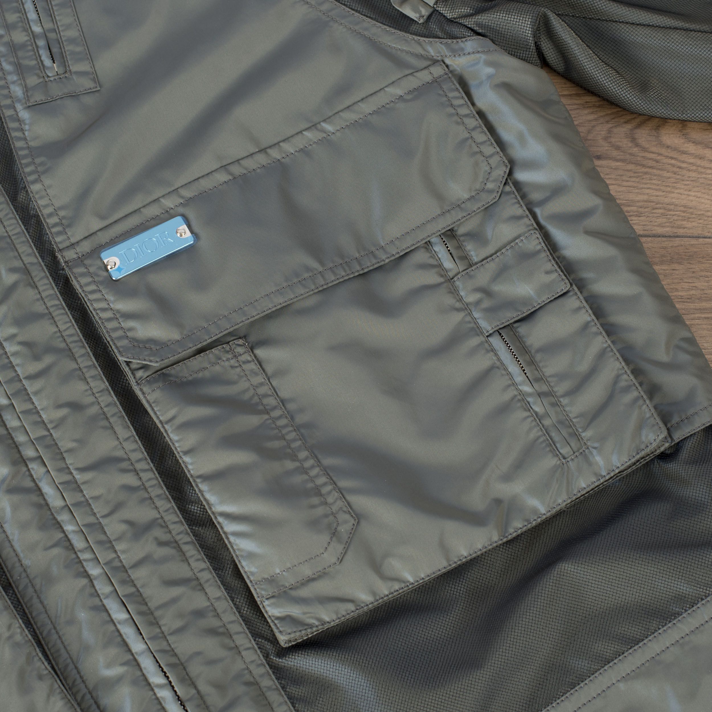 Dior × Kim Jones 3800$ Technical Canvas Jacket With Metal Dior Plate Size US M / EU 48-50 / 2 - 13 Thumbnail