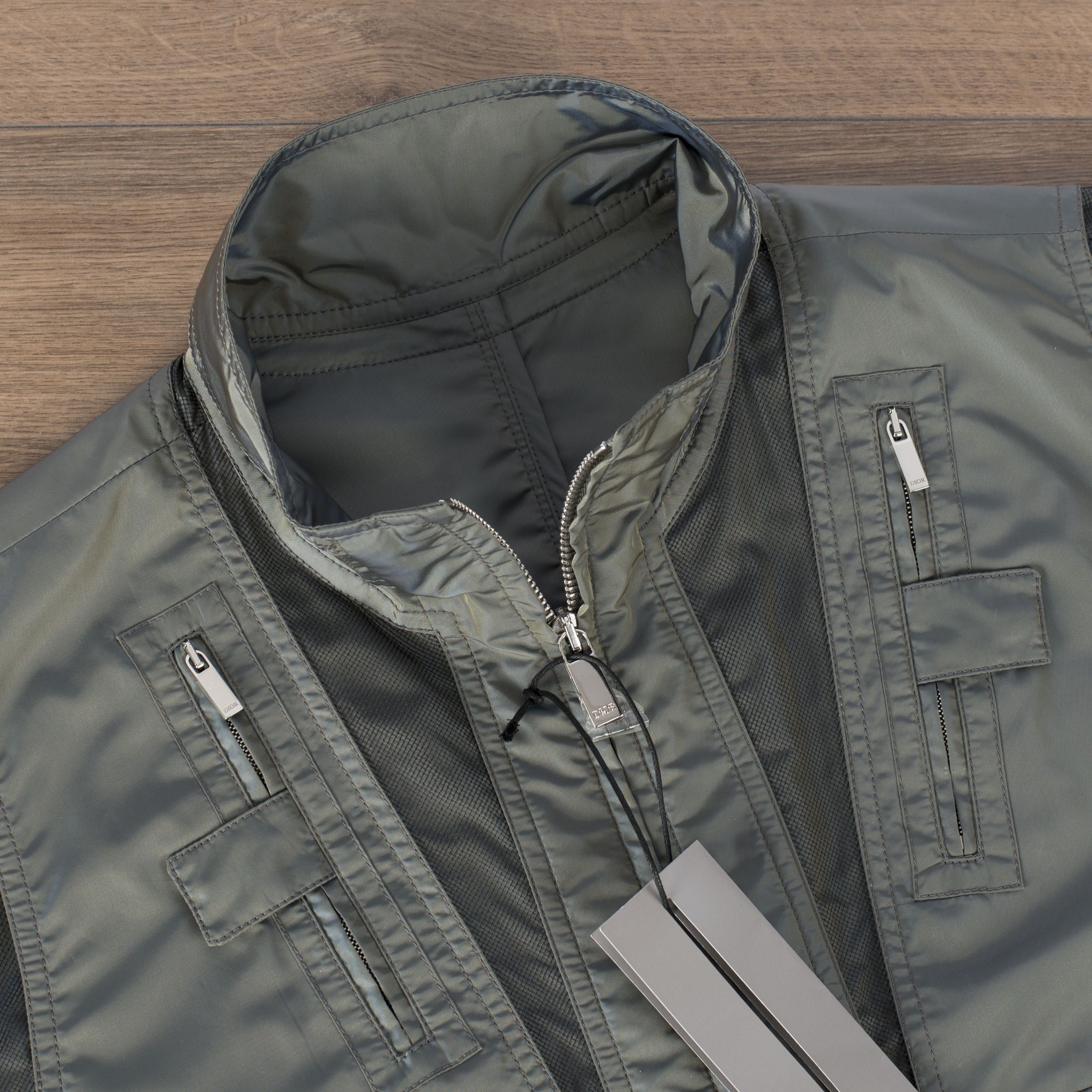 Dior × Kim Jones 3800$ Technical Canvas Jacket With Metal Dior Plate Size US M / EU 48-50 / 2 - 10 Thumbnail