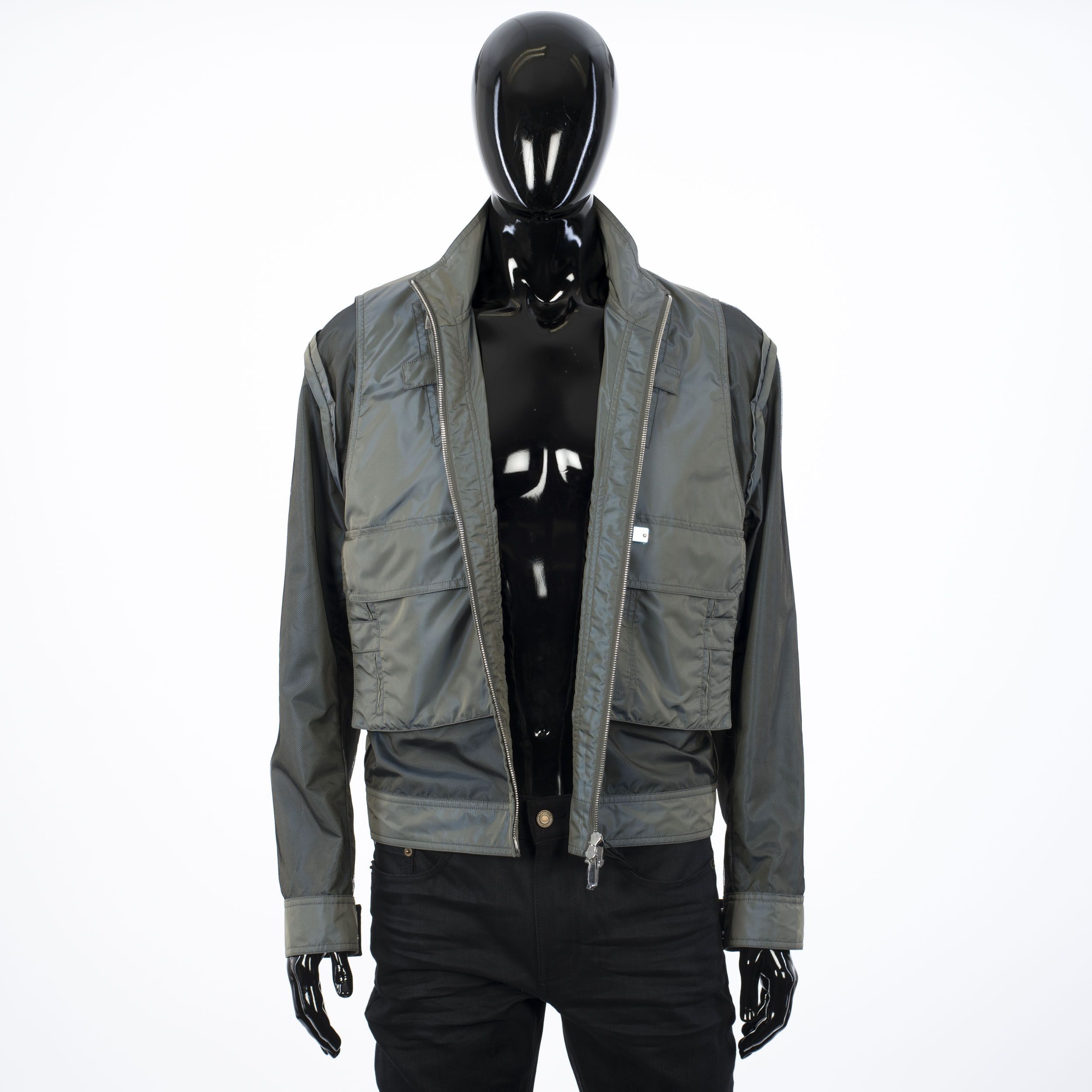 Dior × Kim Jones 3800$ Technical Canvas Jacket With Metal Dior Plate Size US M / EU 48-50 / 2 - 9 Thumbnail