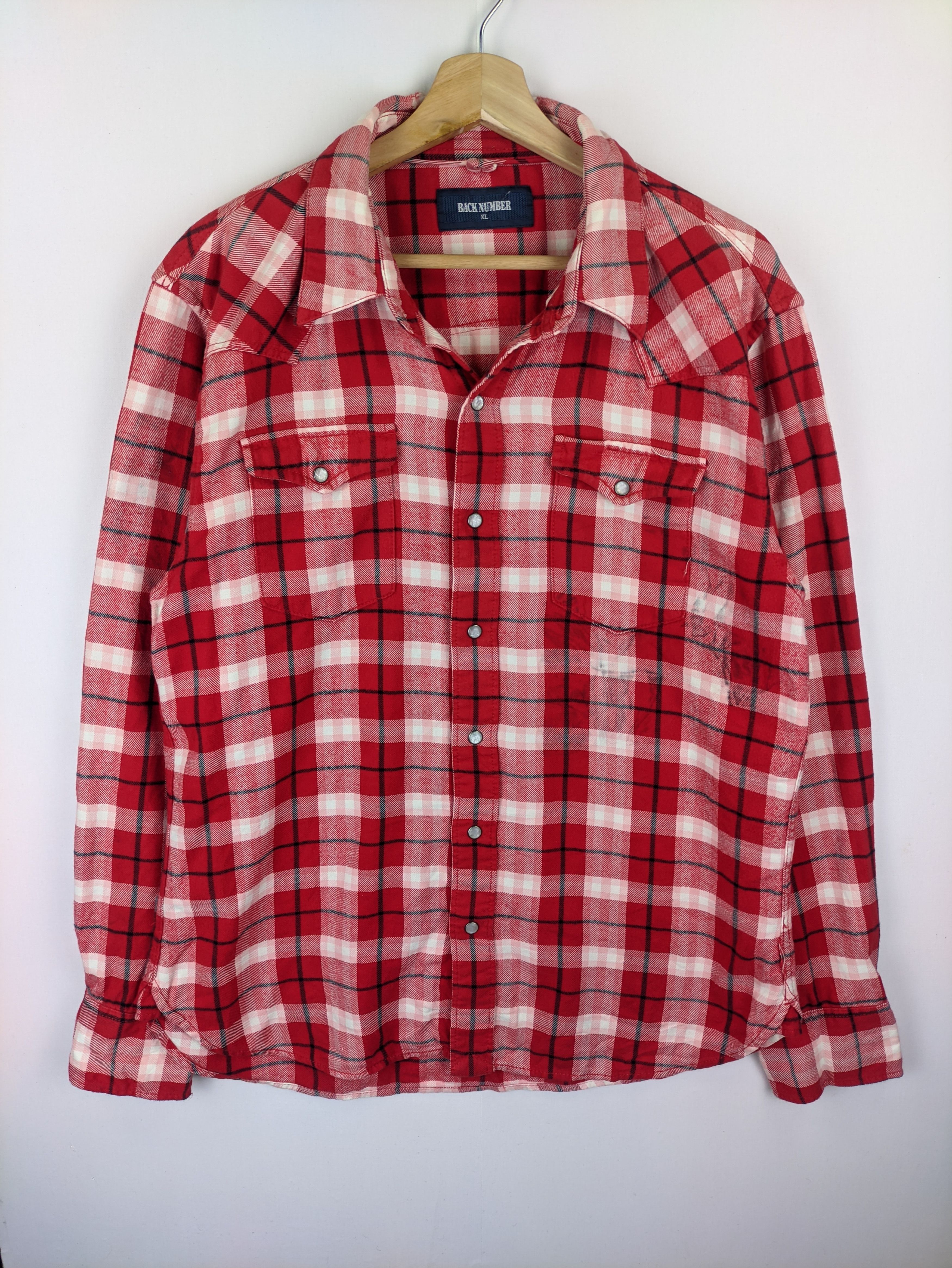 Flannel Steals🔥Flannel Checkered Plaid by Back Number Size US L / EU 52-54 / 3 - 7 Thumbnail