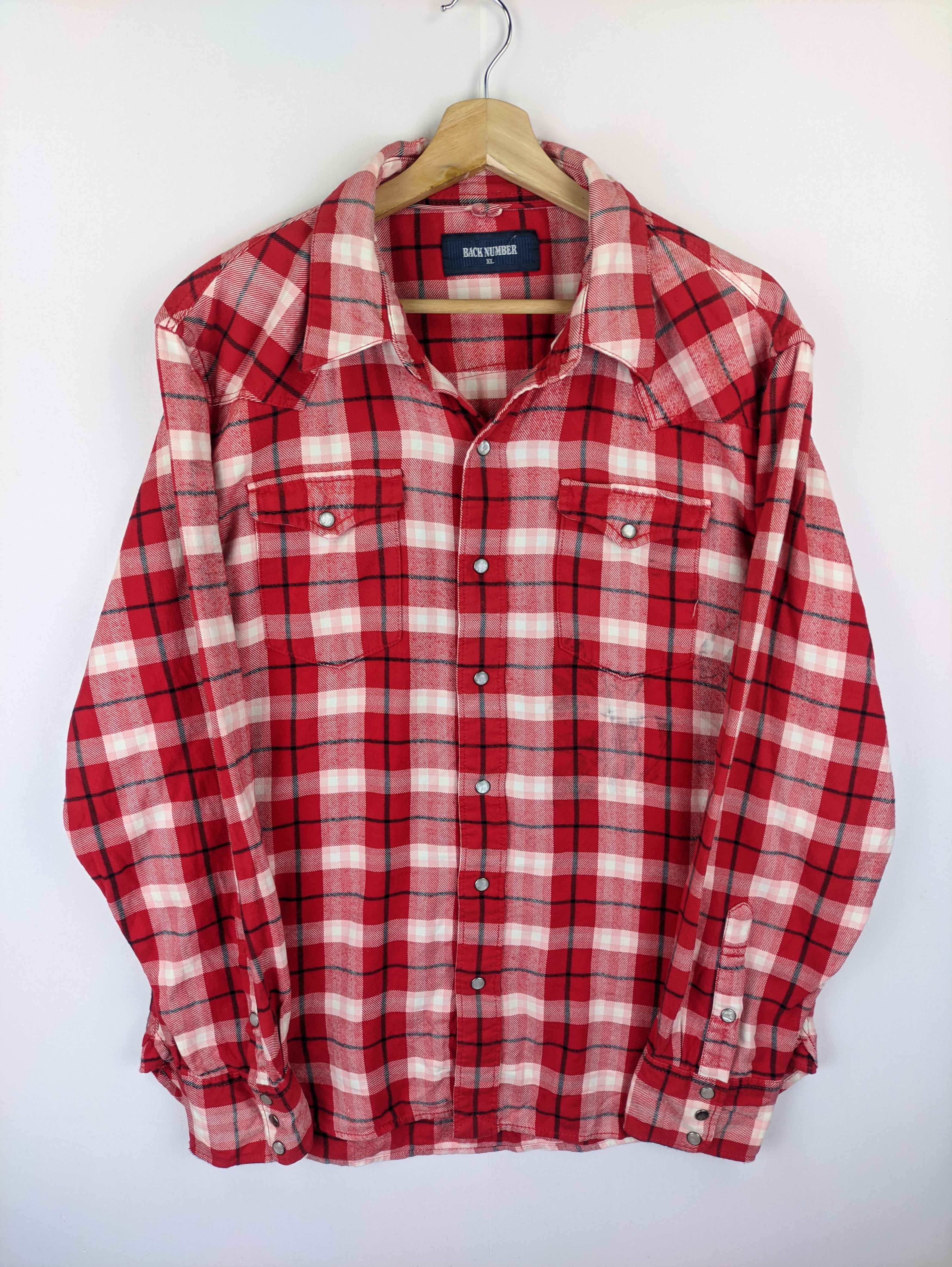 Flannel Steals🔥Flannel Checkered Plaid by Back Number Size US L / EU 52-54 / 3 - 9 Thumbnail