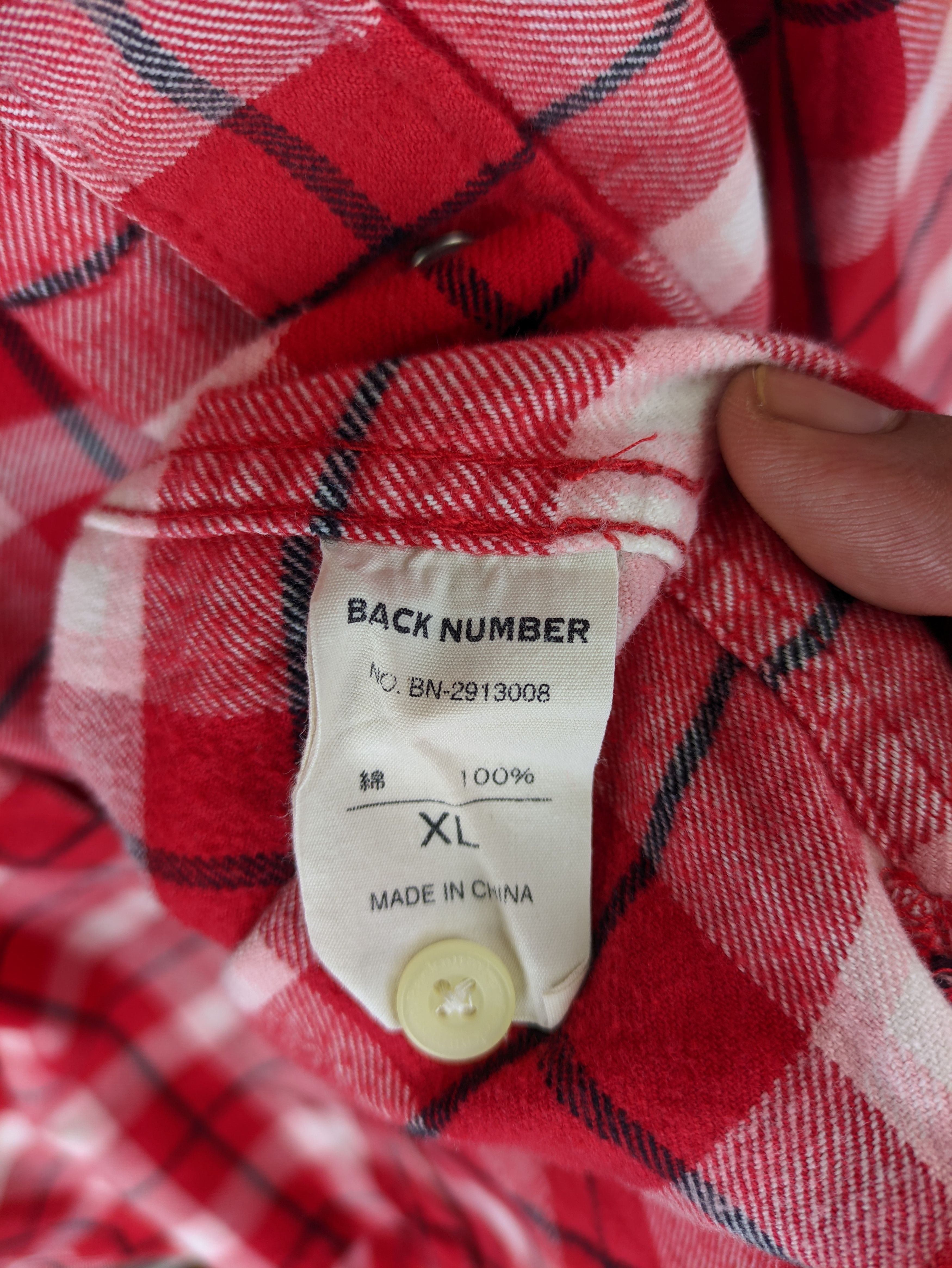 Flannel Steals🔥Flannel Checkered Plaid by Back Number Size US L / EU 52-54 / 3 - 4 Thumbnail