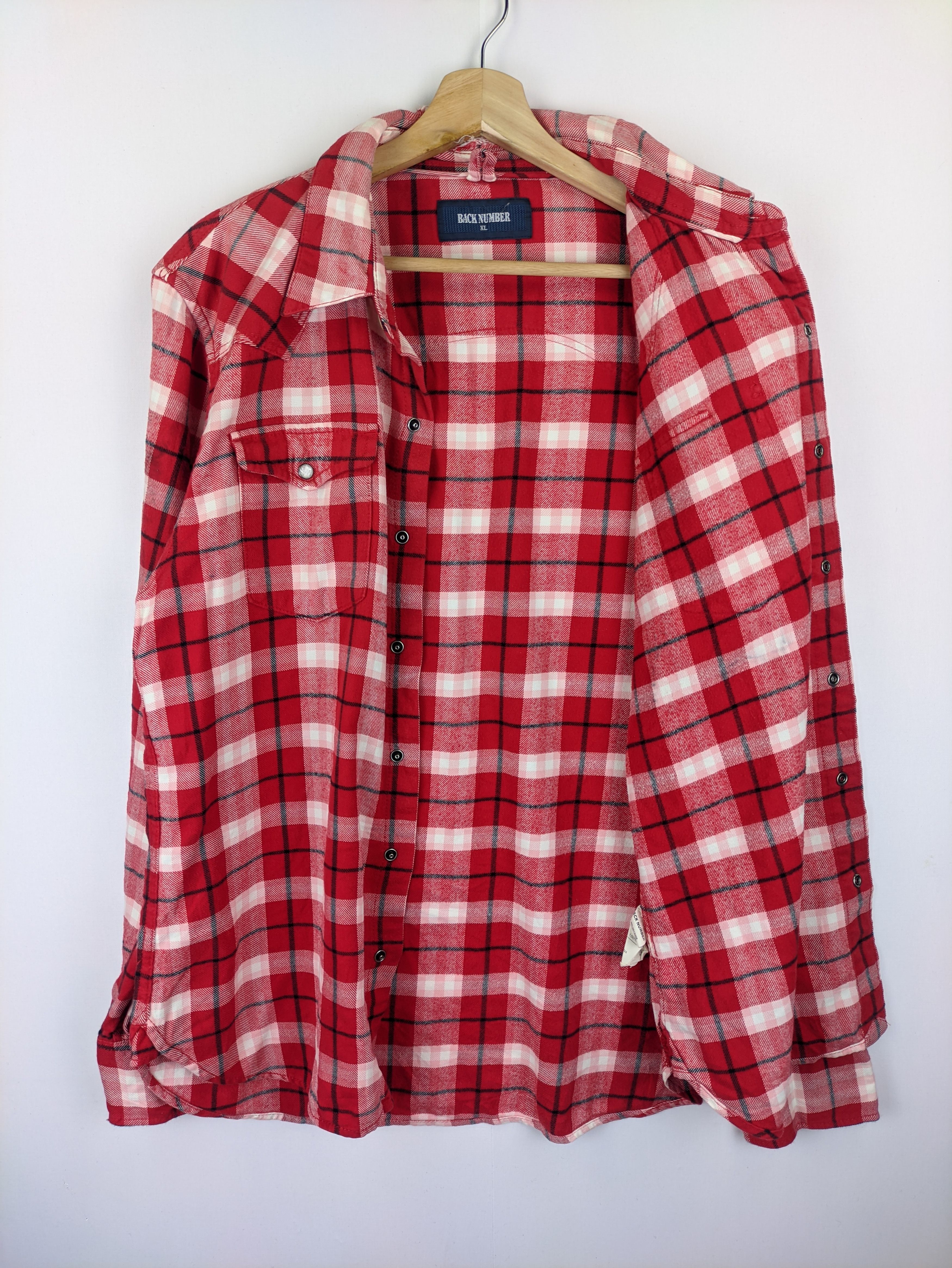 Flannel Steals🔥Flannel Checkered Plaid by Back Number Size US L / EU 52-54 / 3 - 6 Thumbnail