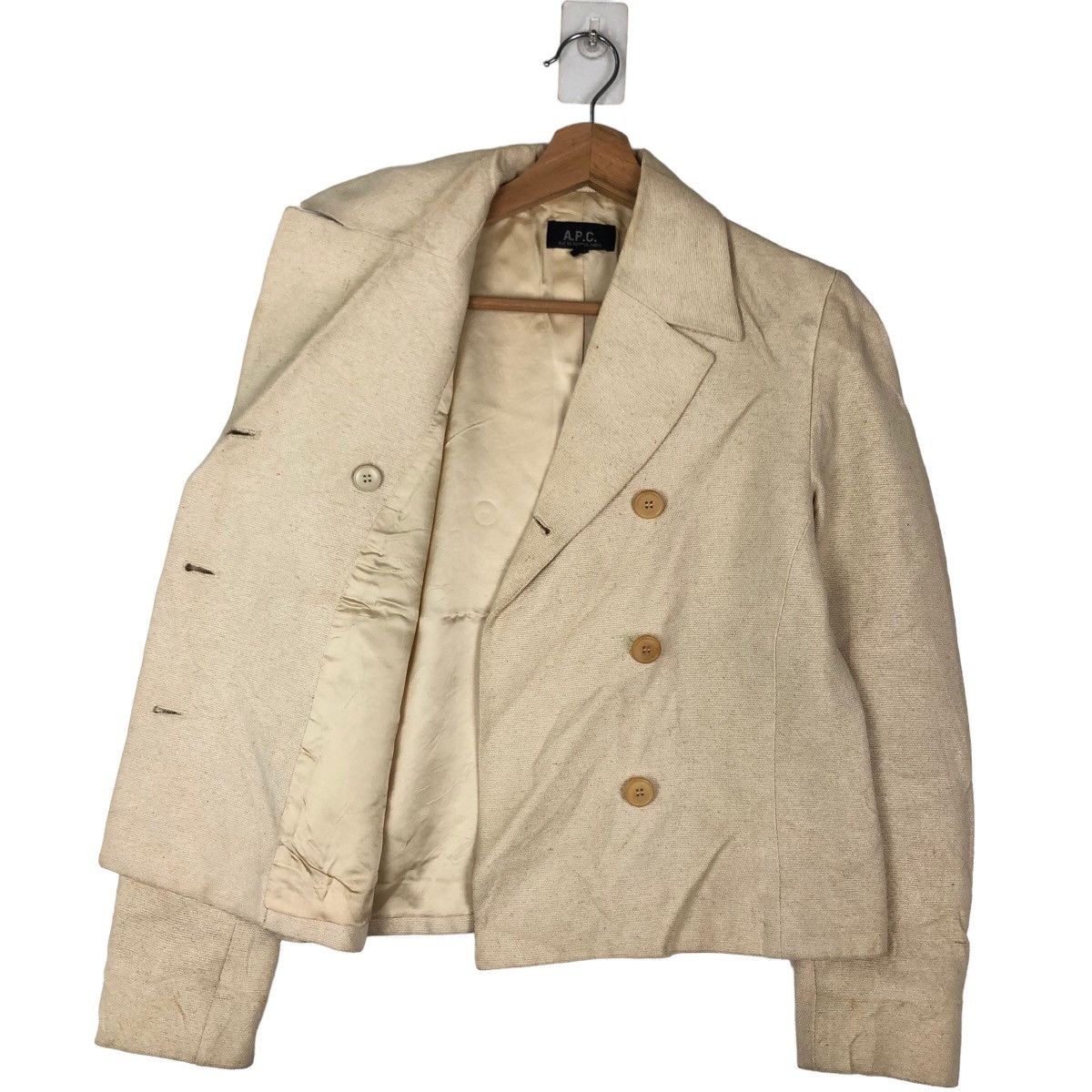 A.P.C. × Japanese Brand VINTAGE APC CROPPED JACKET DOUBLE BREAST DESIGN Size S / US 4 / IT 40 - 9 Thumbnail