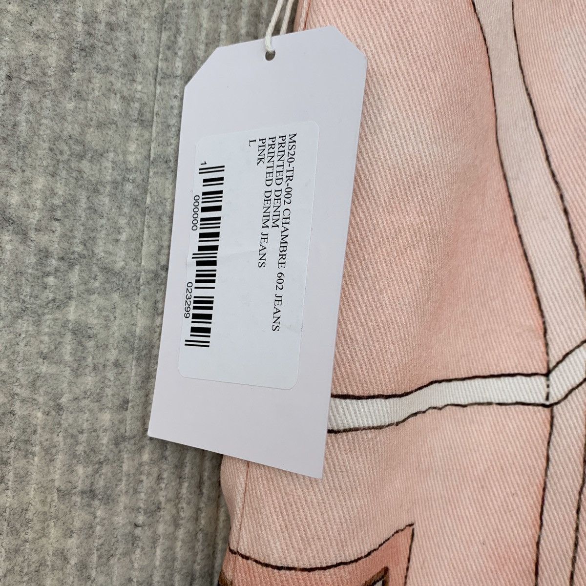 Casablanca Casablanca Pink Denim, Bust Scene Sofa Sculpture Size US 32 / EU 48 - 3 Thumbnail
