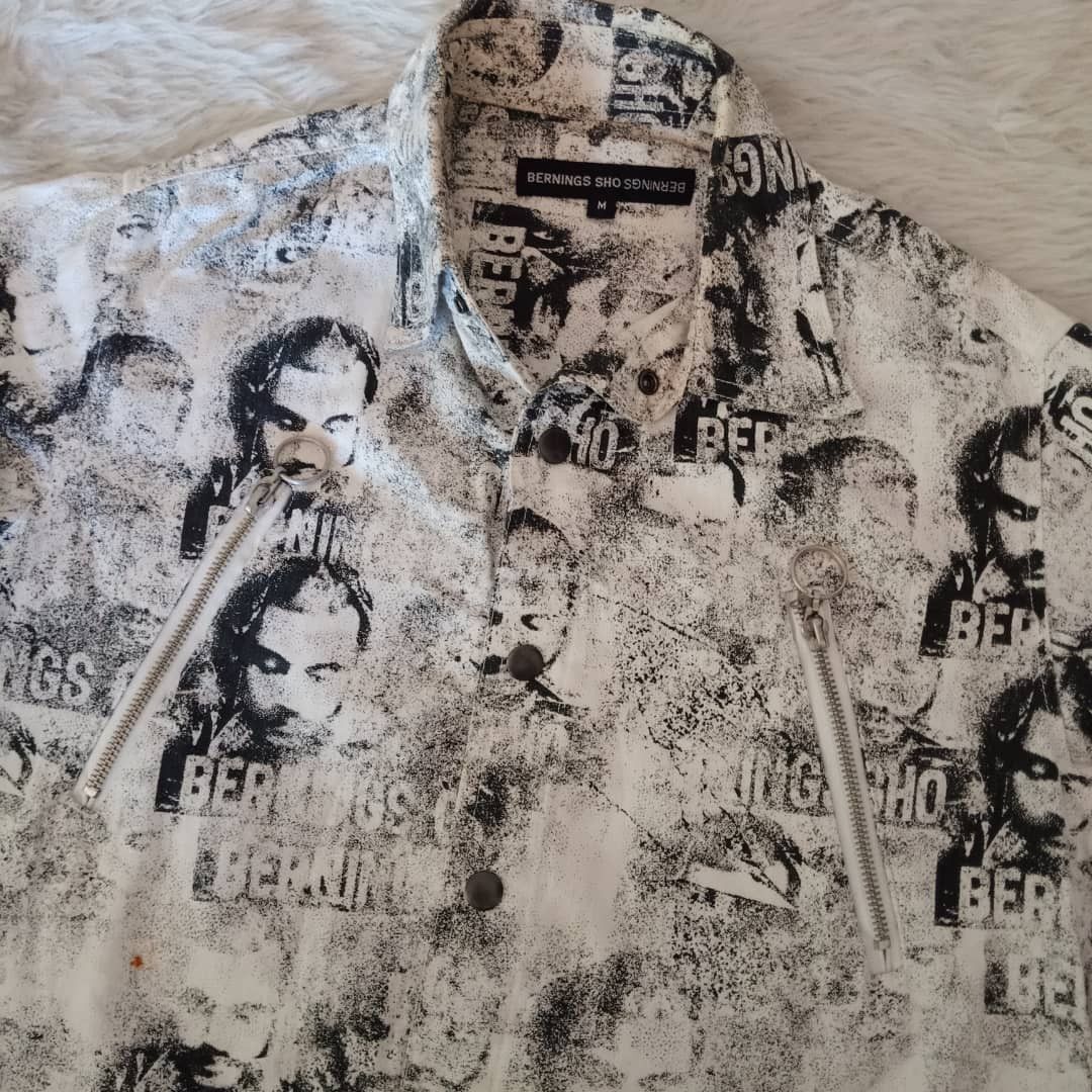 Japanese Brand BERNINGS SHO SUPER RARE DESIGN BUTTON SHIRT Size US M / EU 48-50 / 2 - 3 Thumbnail