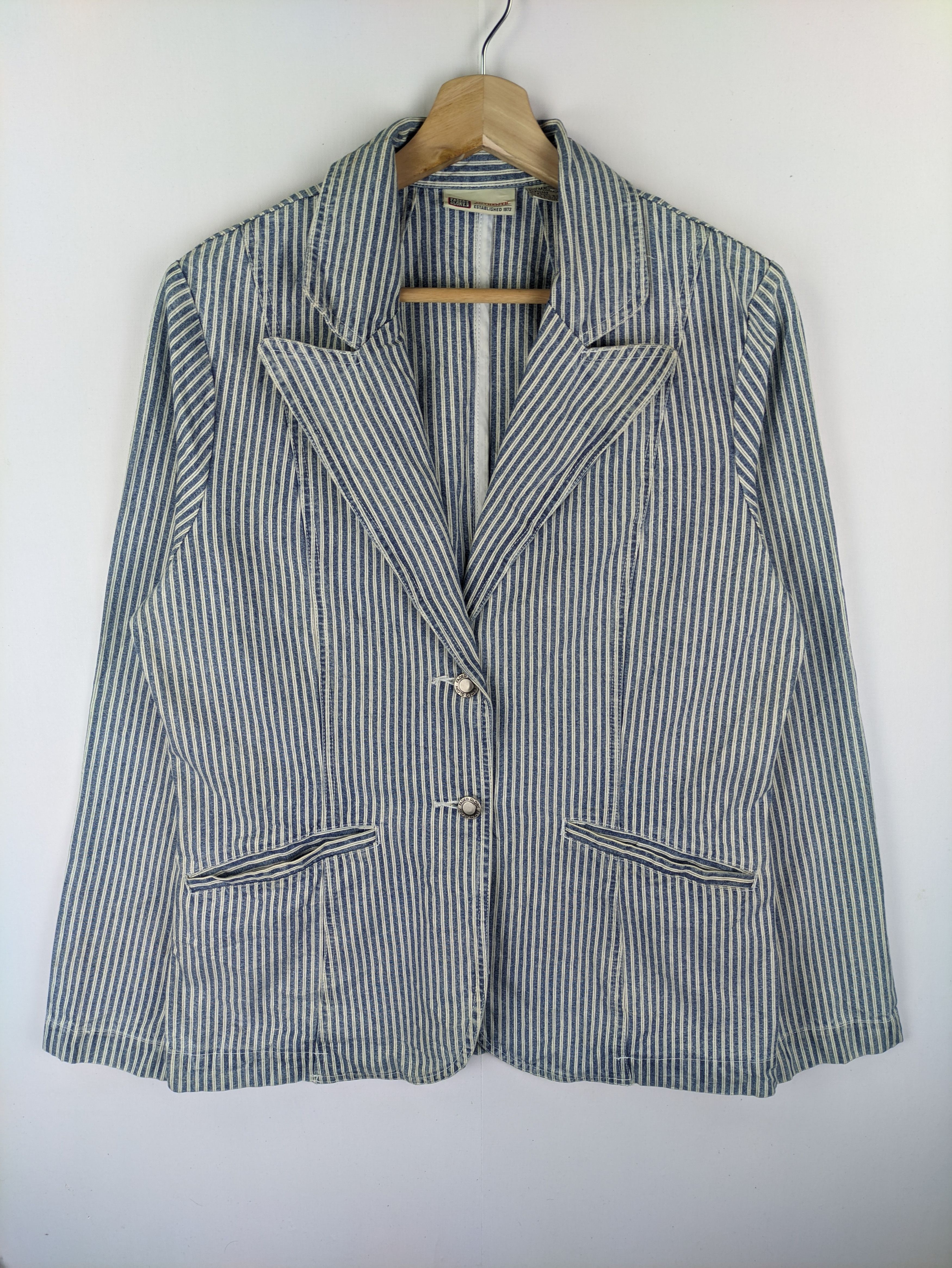Faded Glory Steals🔥Vintage Blazer Jacket Striped by Faded Glory Size M / US 6-8 / IT 42-44 - 1 Thumbnail