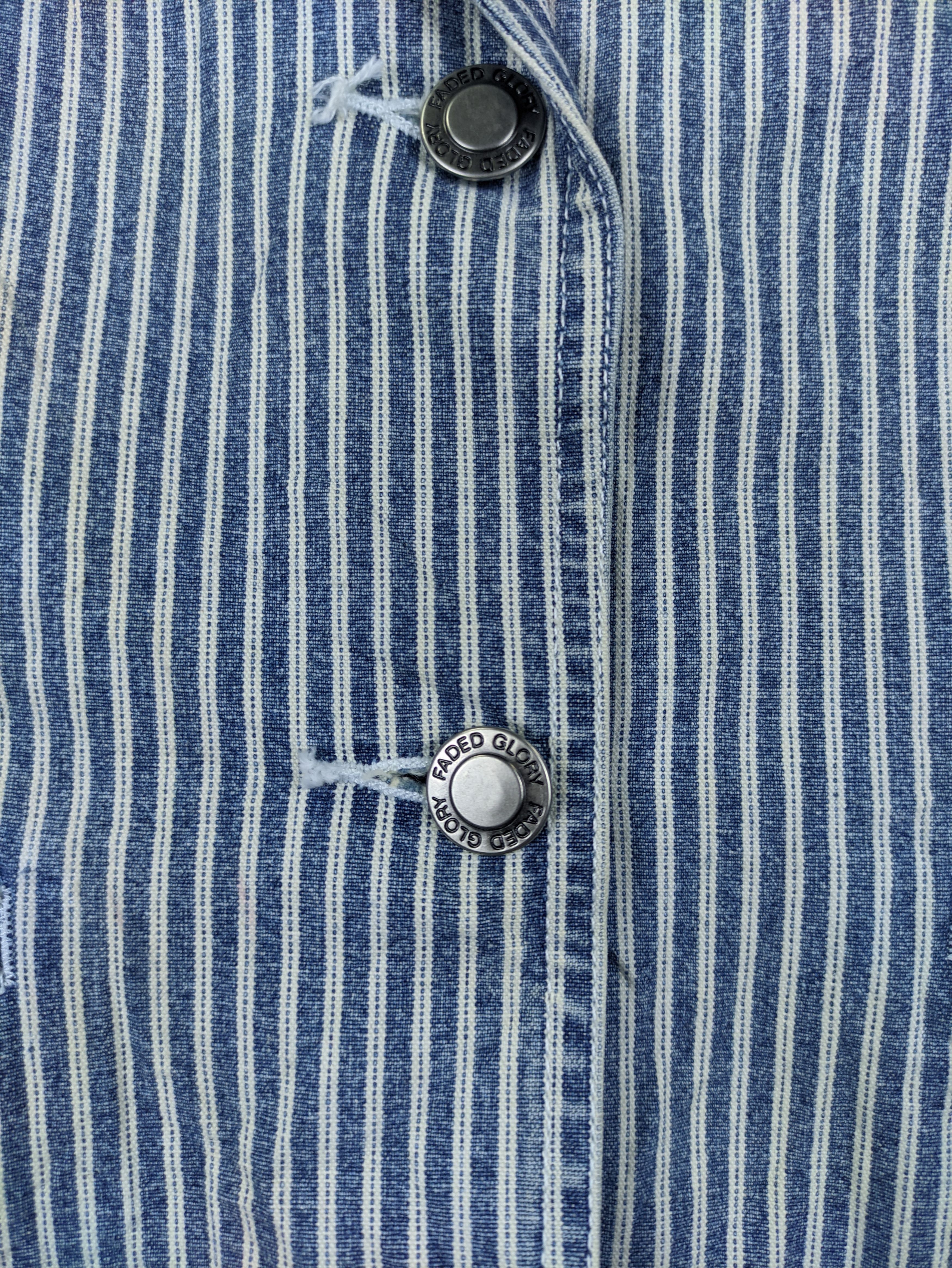 Faded Glory Steals🔥Vintage Blazer Jacket Striped by Faded Glory Size M / US 6-8 / IT 42-44 - 8 Thumbnail