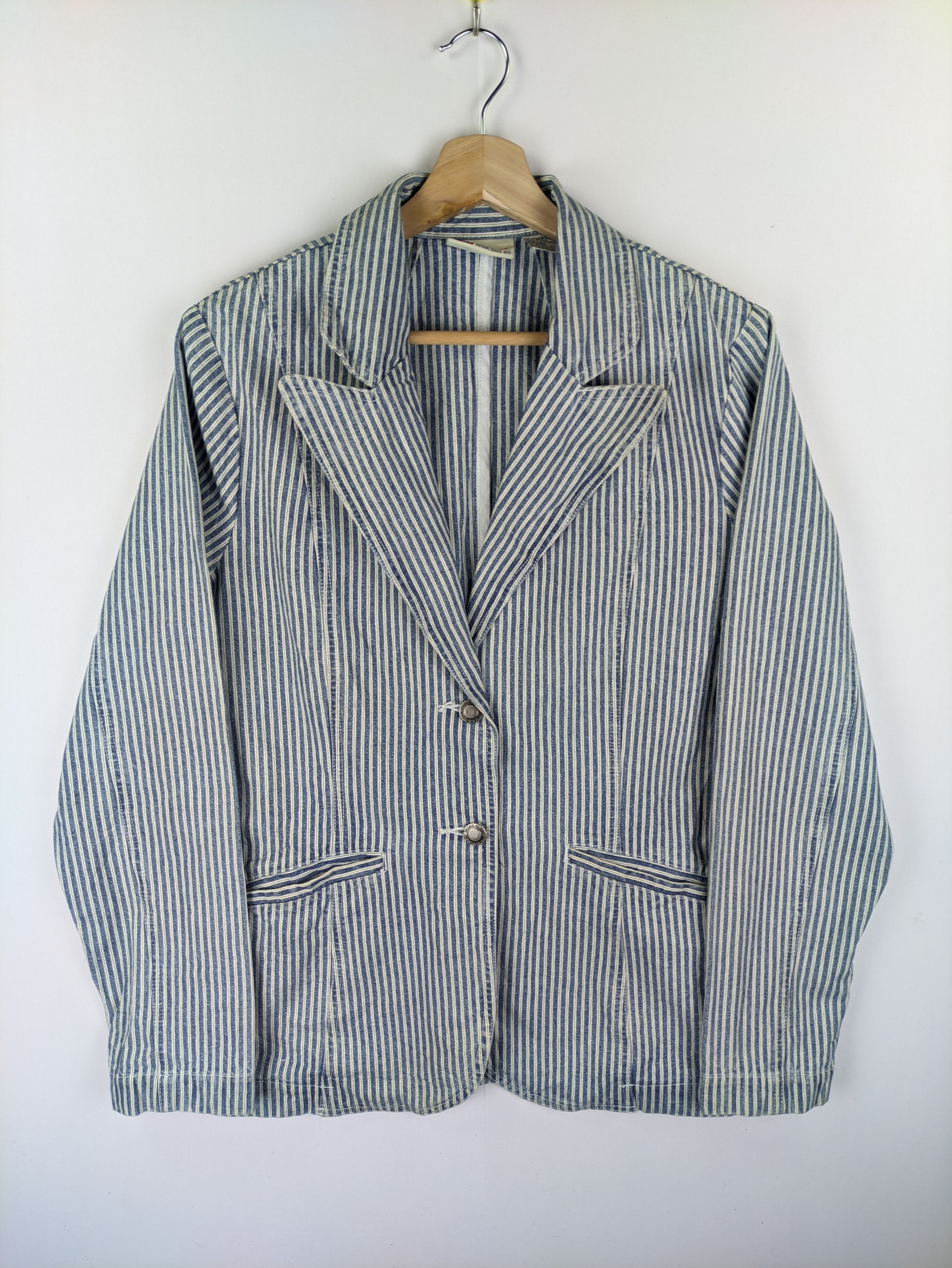 Faded Glory Steals🔥Vintage Blazer Jacket Striped by Faded Glory Size M / US 6-8 / IT 42-44 - 5 Thumbnail