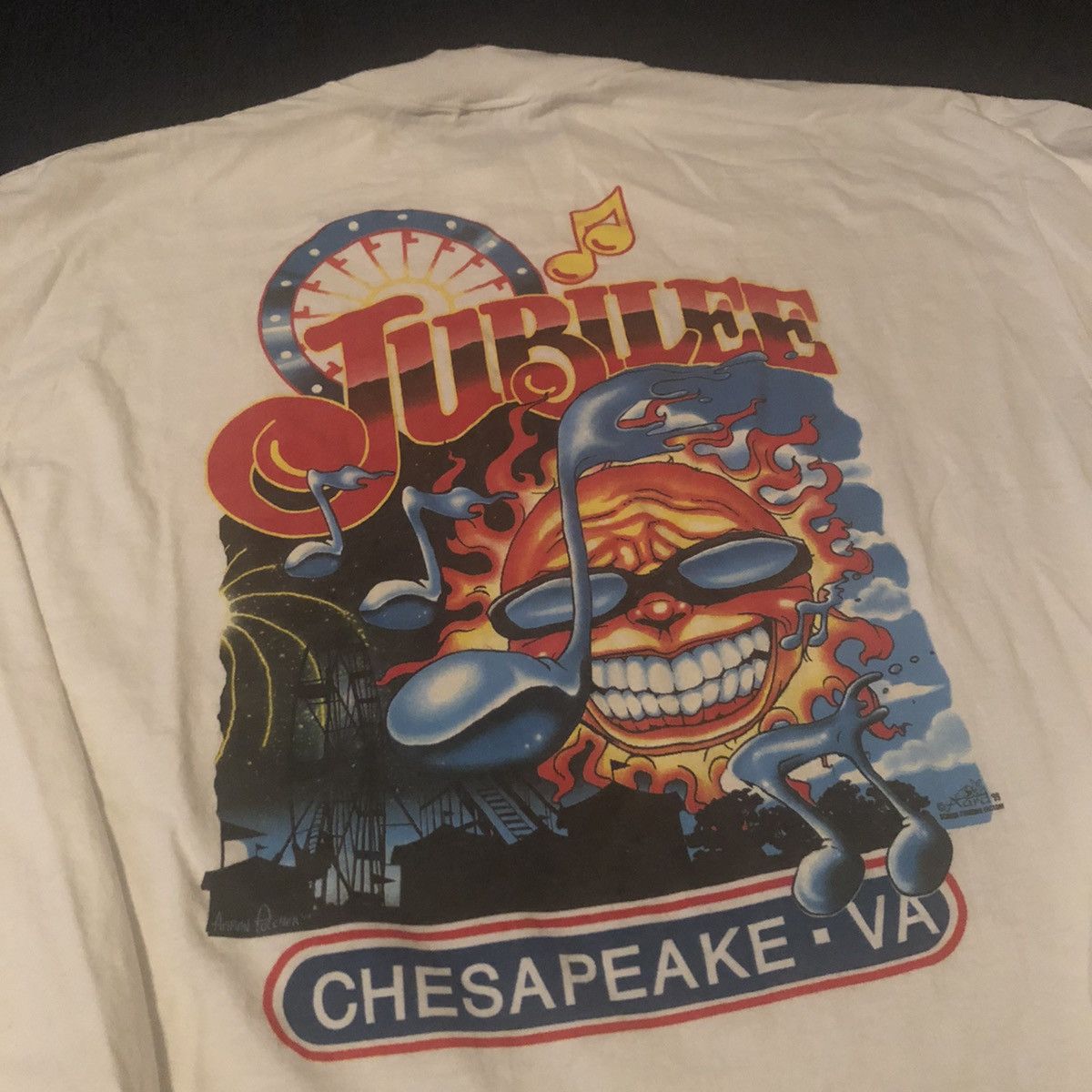 Vintage Vintage 90s Jubilee Festival Sun Big Graphic Logo Longsleeve Size US XL / EU 56 / 4 - 3 Thumbnail