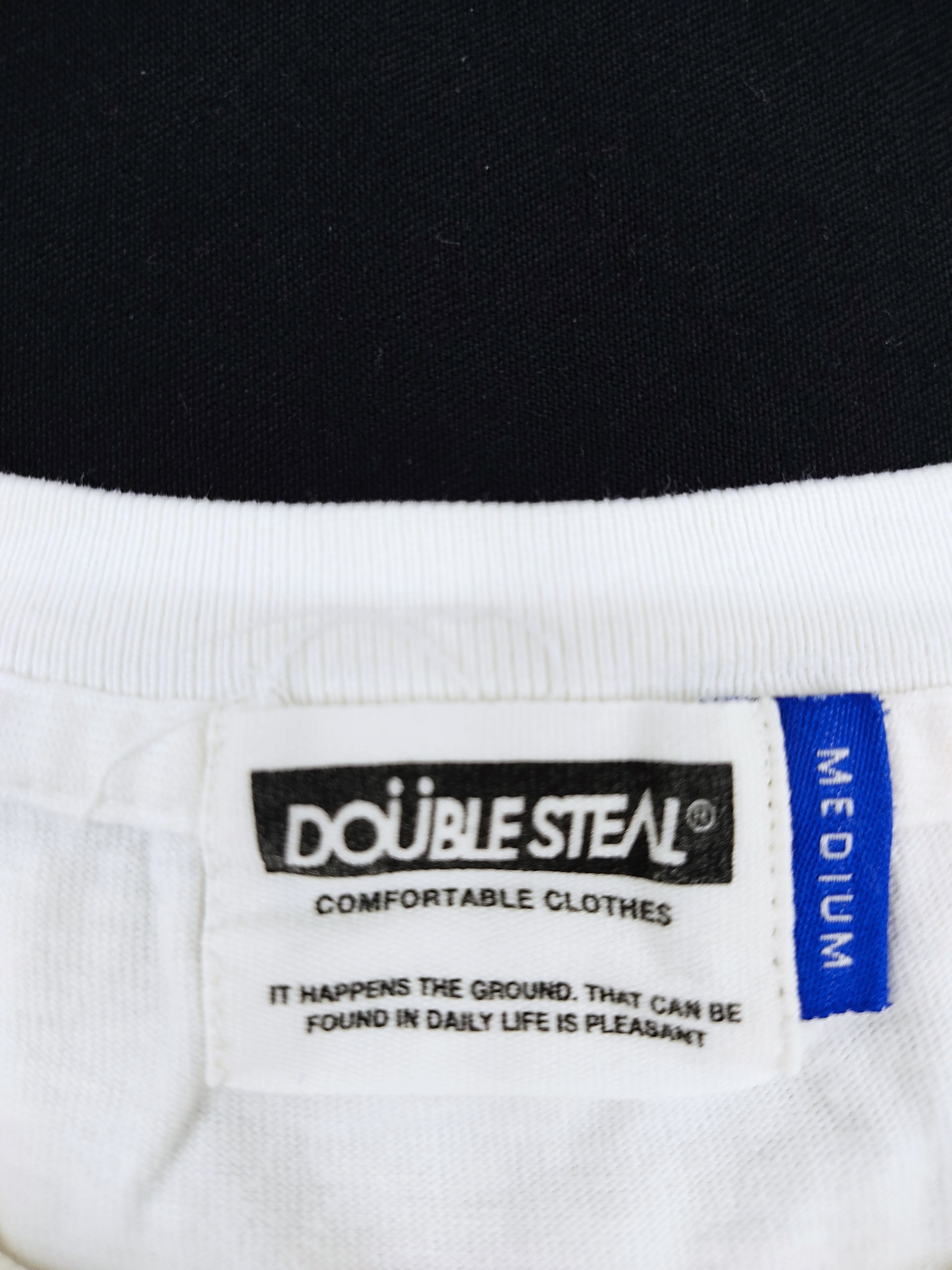 Japanese Brand Double Steal Comfortable Clothes Medium Tee Street Wear Size M / US 6-8 / IT 42-44 - 3 Thumbnail