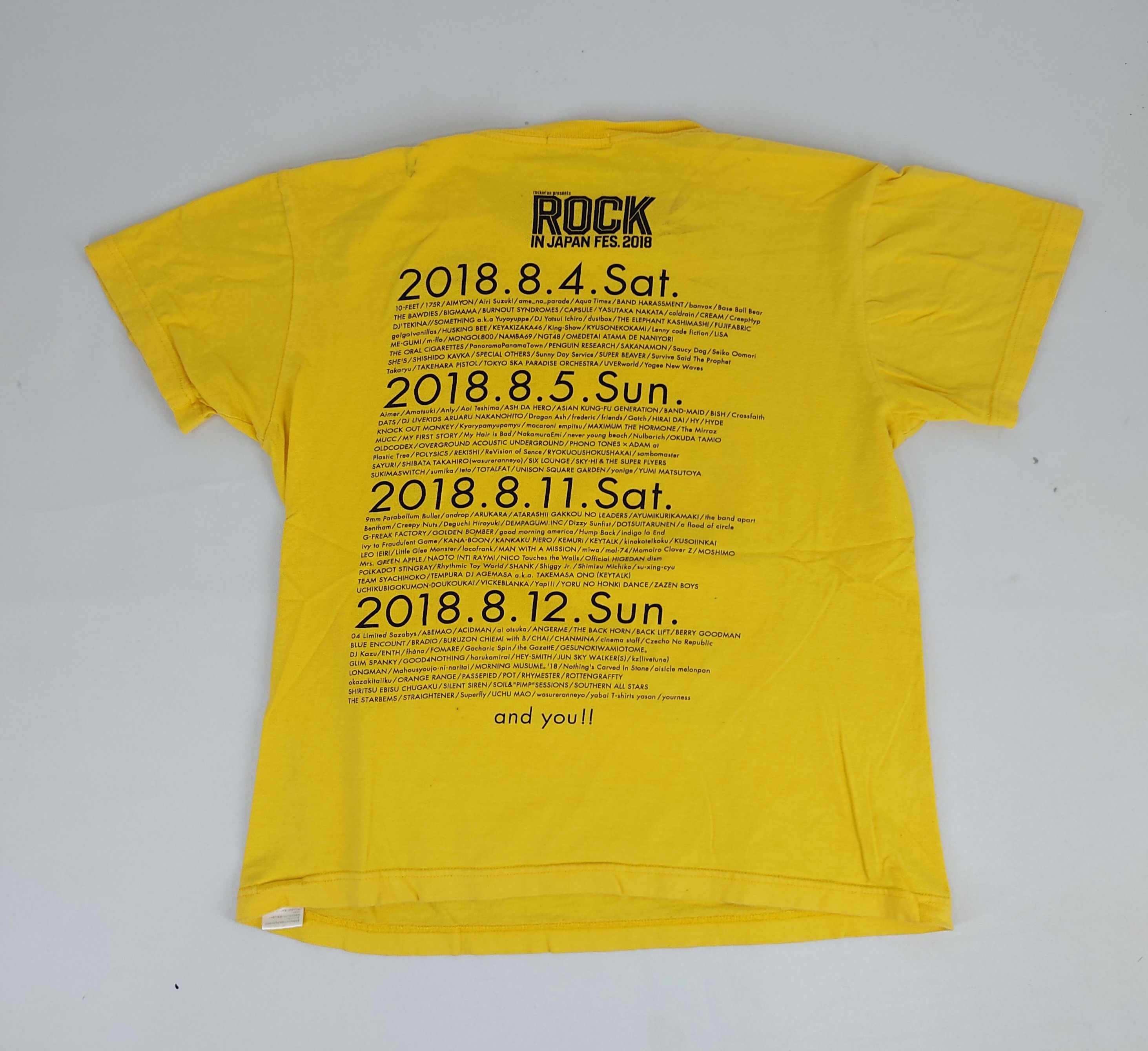 Band Tees × Japanese Brand × Tour Tee Rockin' On Rock Japan Festival ...