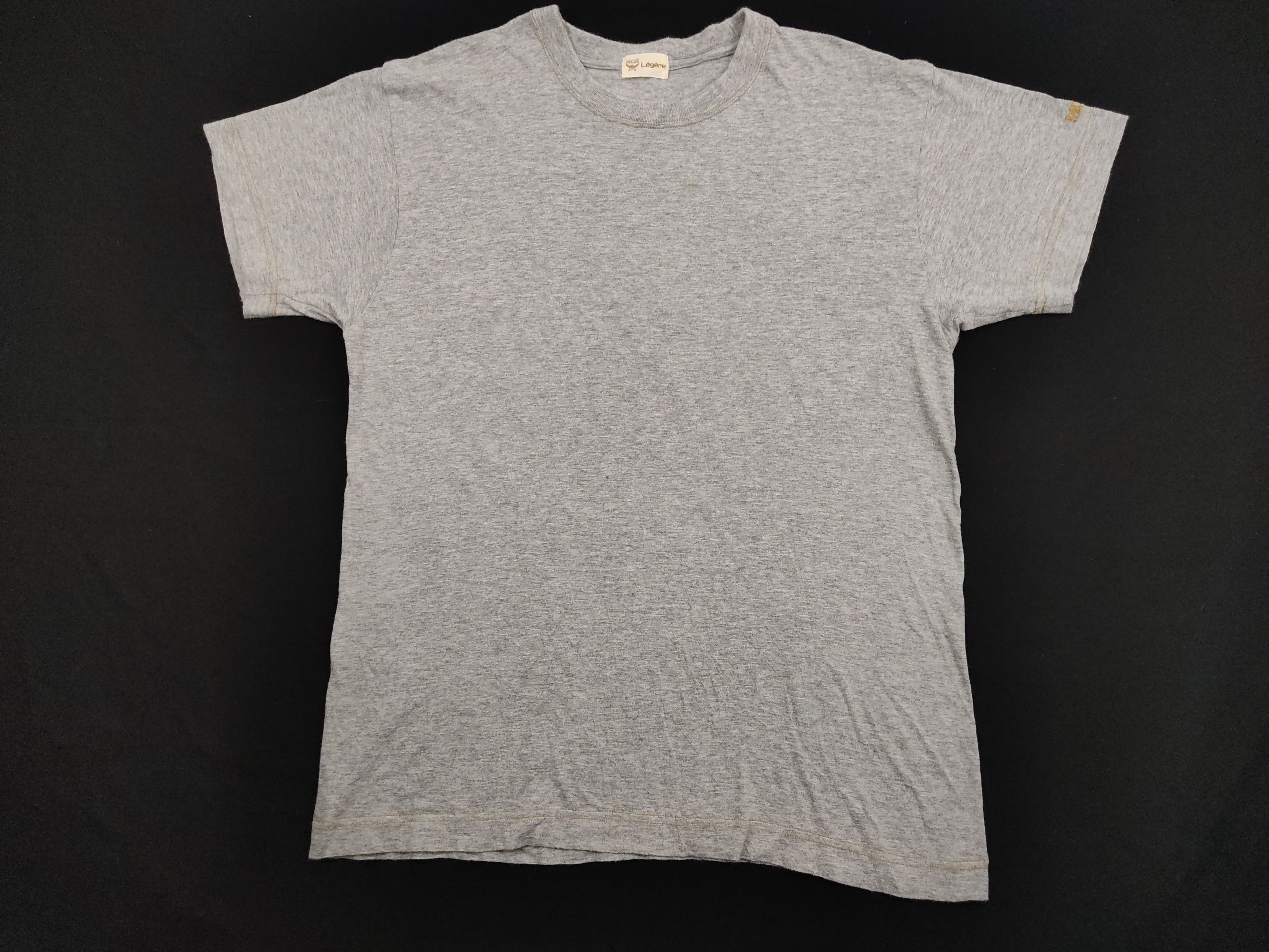 Designer MCM Legere Underwear Inner Gray Plain Tee Size US S / EU 44-46 / 1 - 1 Thumbnail