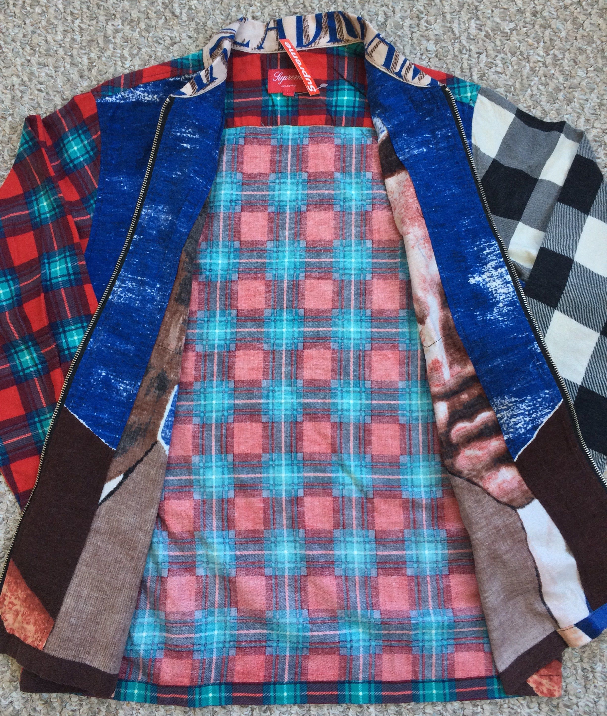 Supreme NEW S/S 2018 Martin Luther King MLK Zip Flannel Shirt Size US M / EU 48-50 / 2 - 4 Thumbnail