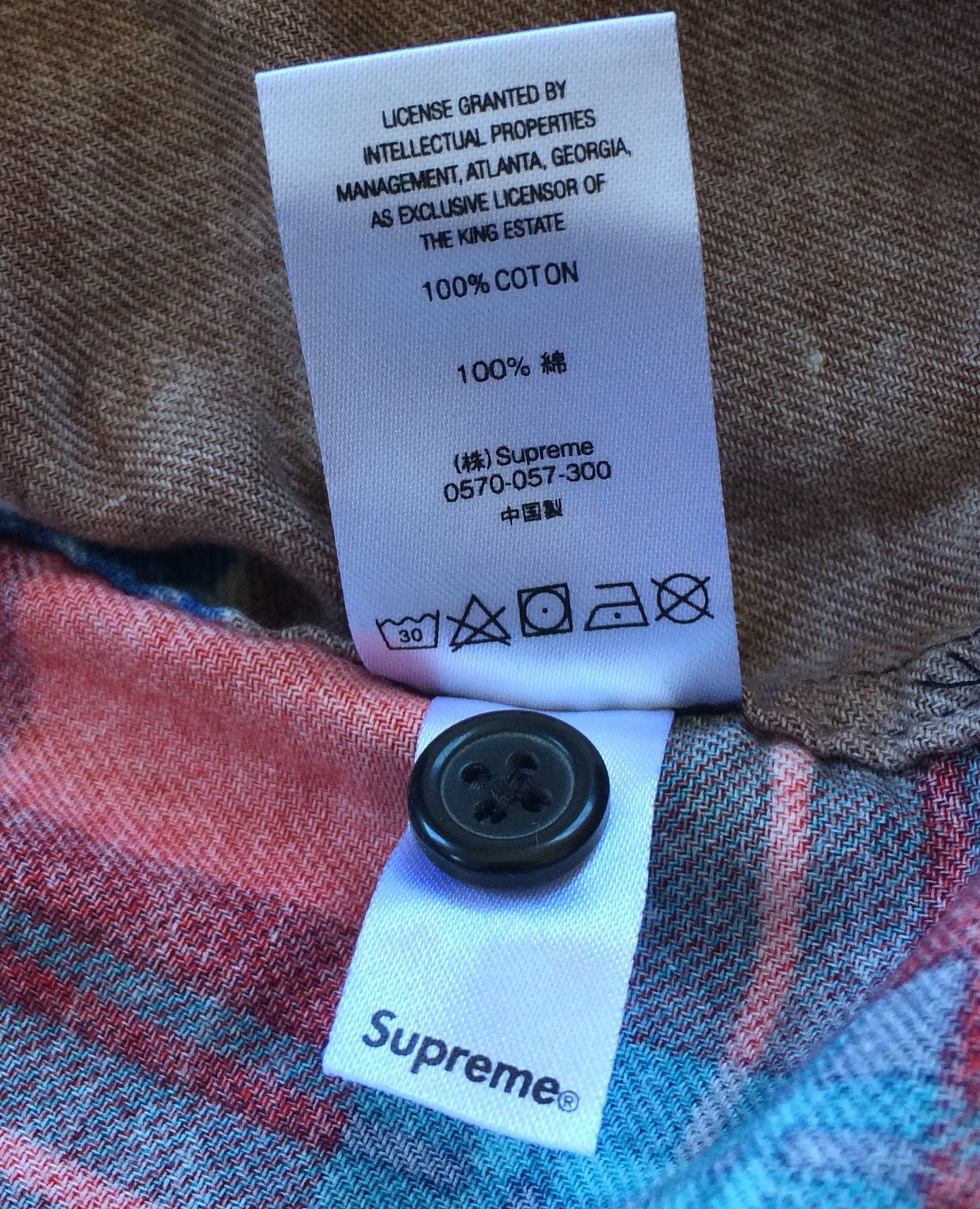 Supreme NEW S/S 2018 Martin Luther King MLK Zip Flannel Shirt Size US M / EU 48-50 / 2 - 5 Thumbnail