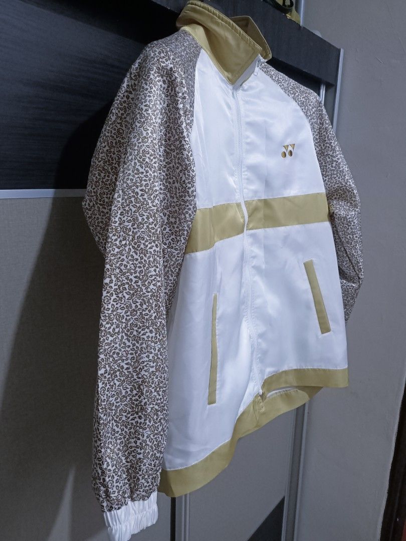Japanese Brand × Vintage Vintage yonex gold floral windbreaker Size US S / EU 44-46 / 1 - 3 Thumbnail